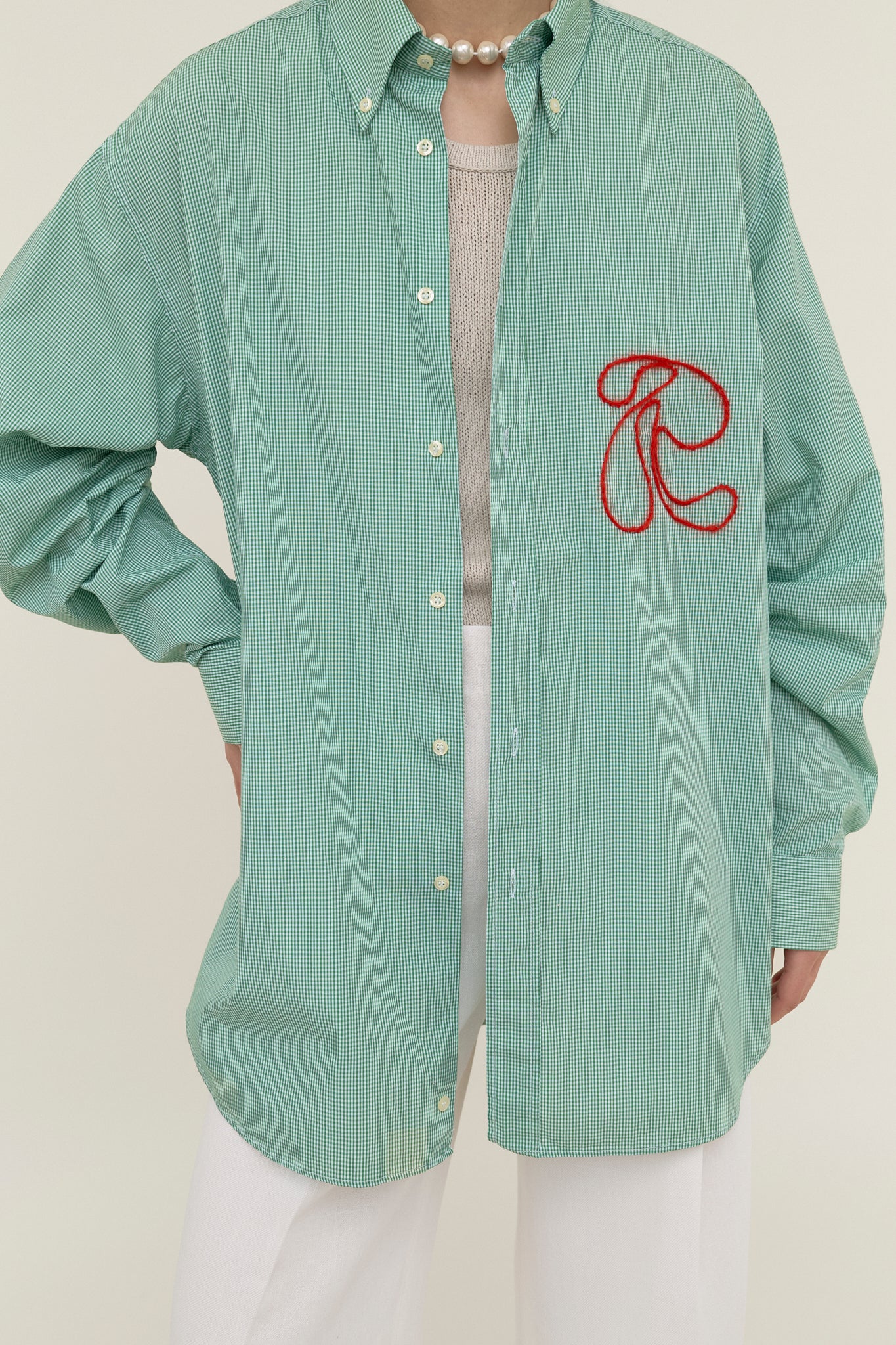 R-Collective checkered green