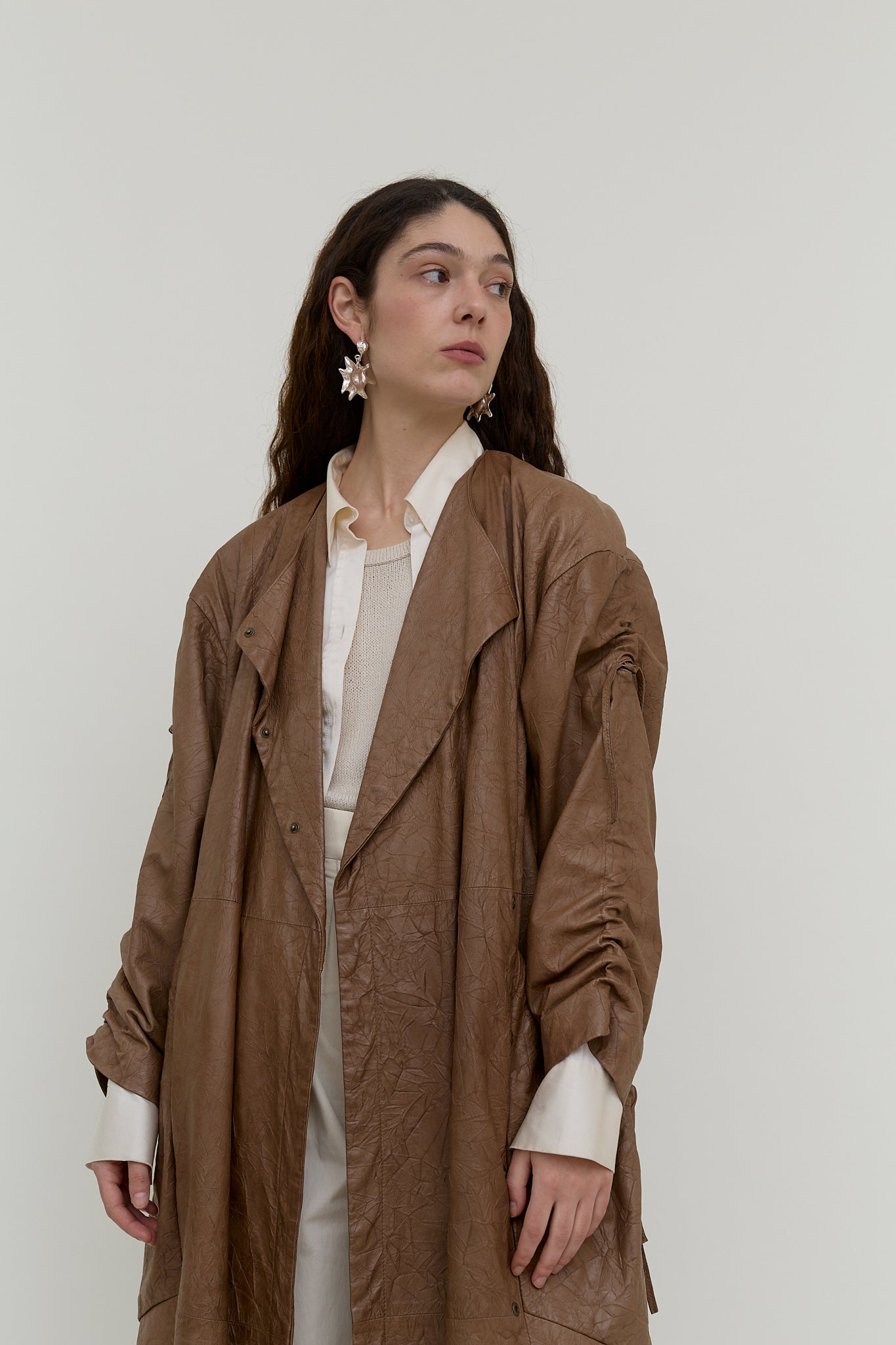 2000s leather coat