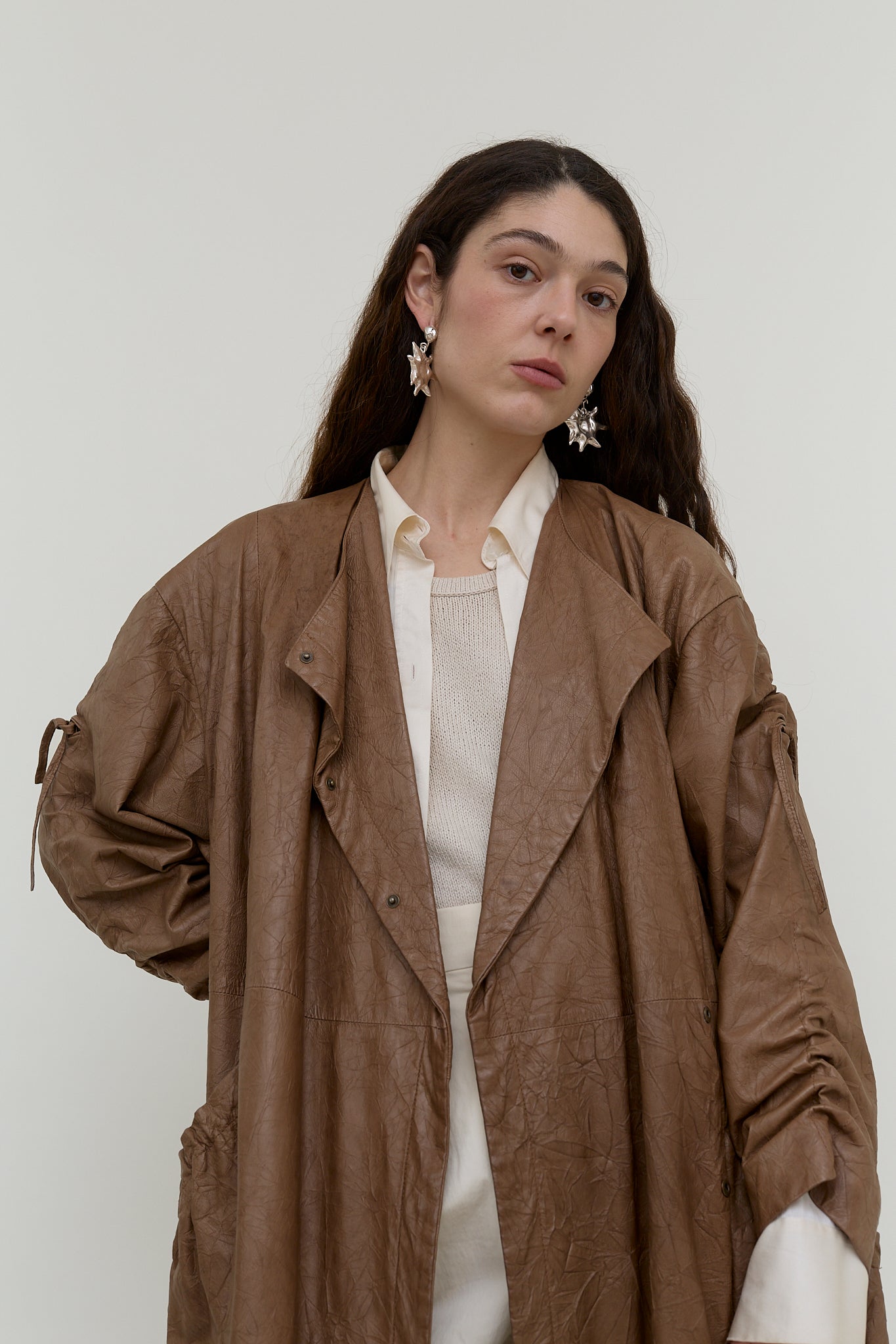 2000s leather coat