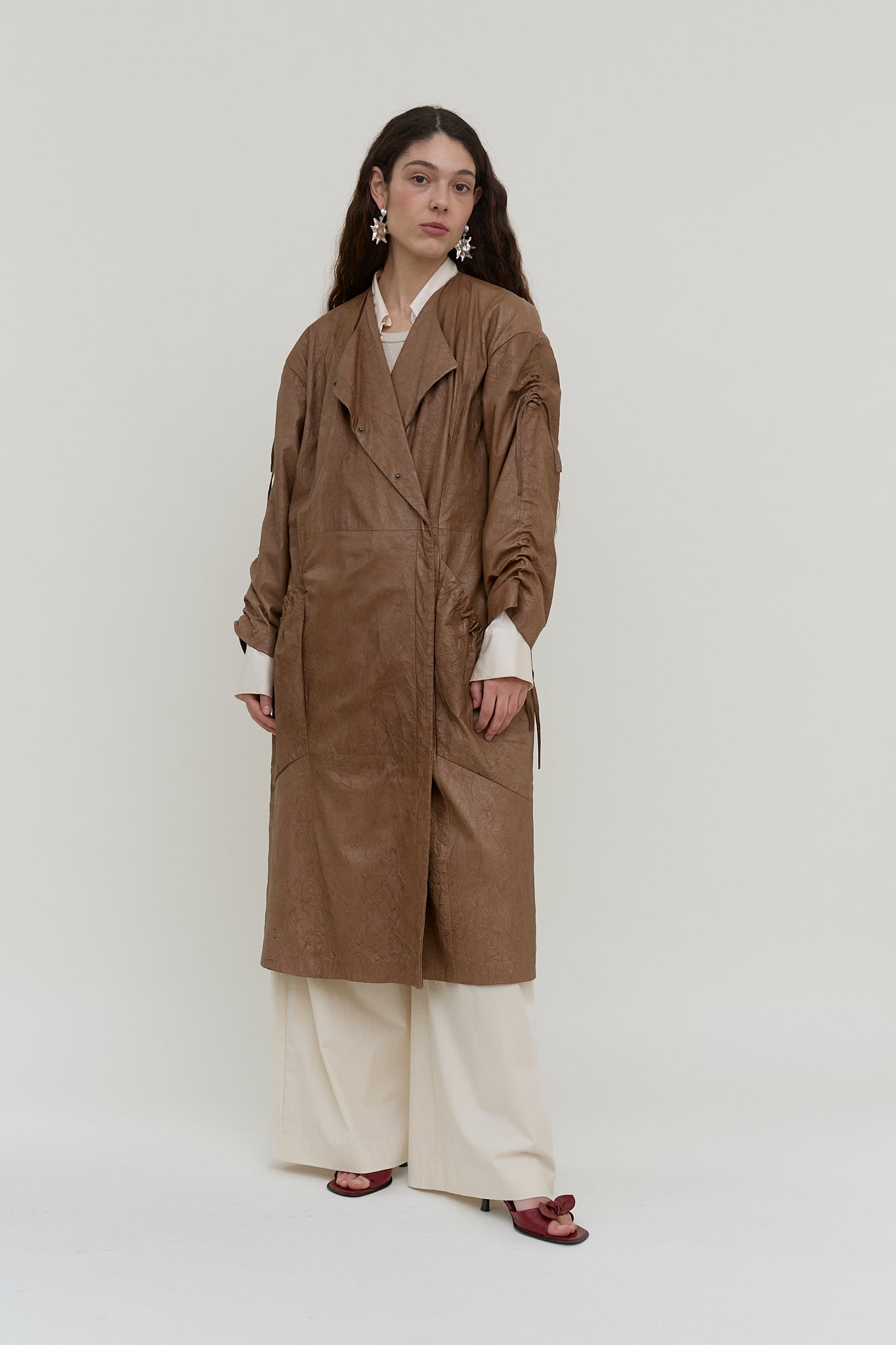 2000s leather coat