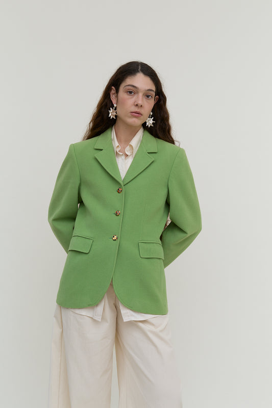 Green vintage blazer