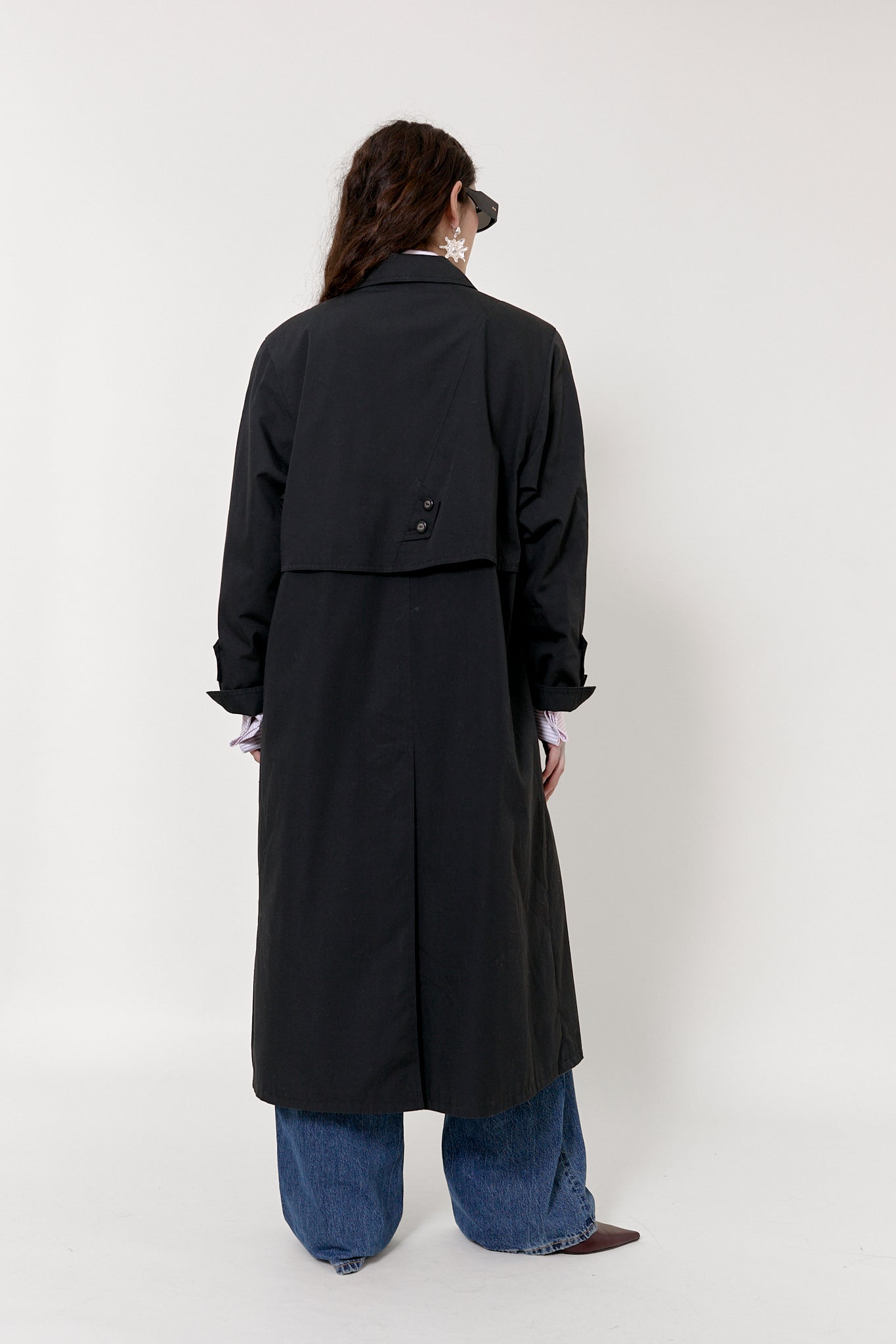 Classic black trench coat