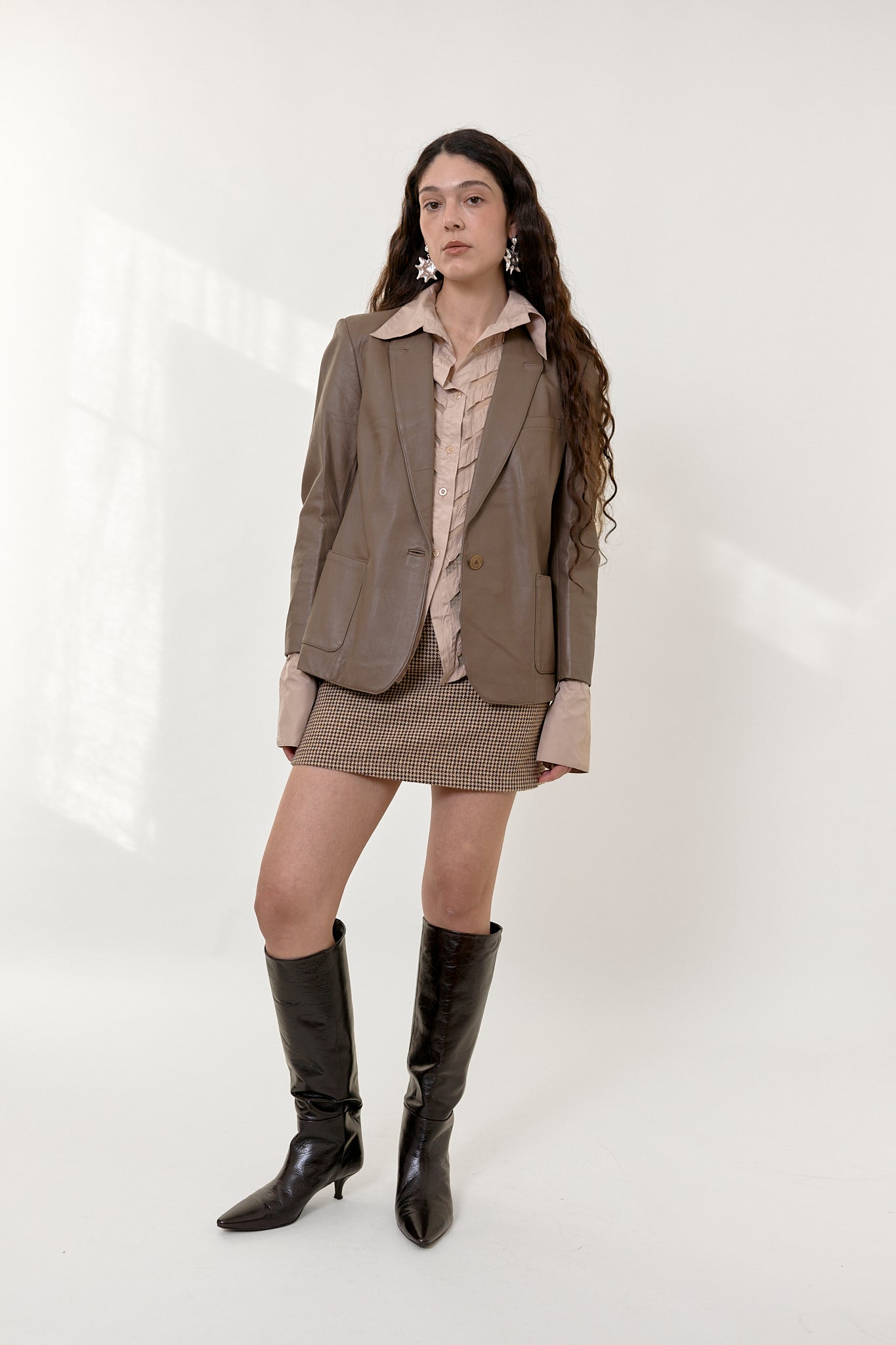 Vintage leather blazer