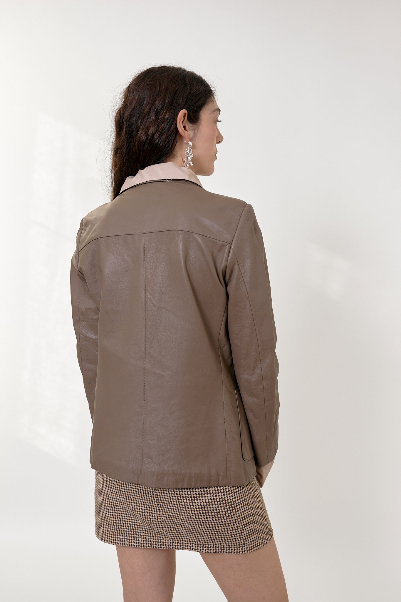 Vintage leather blazer