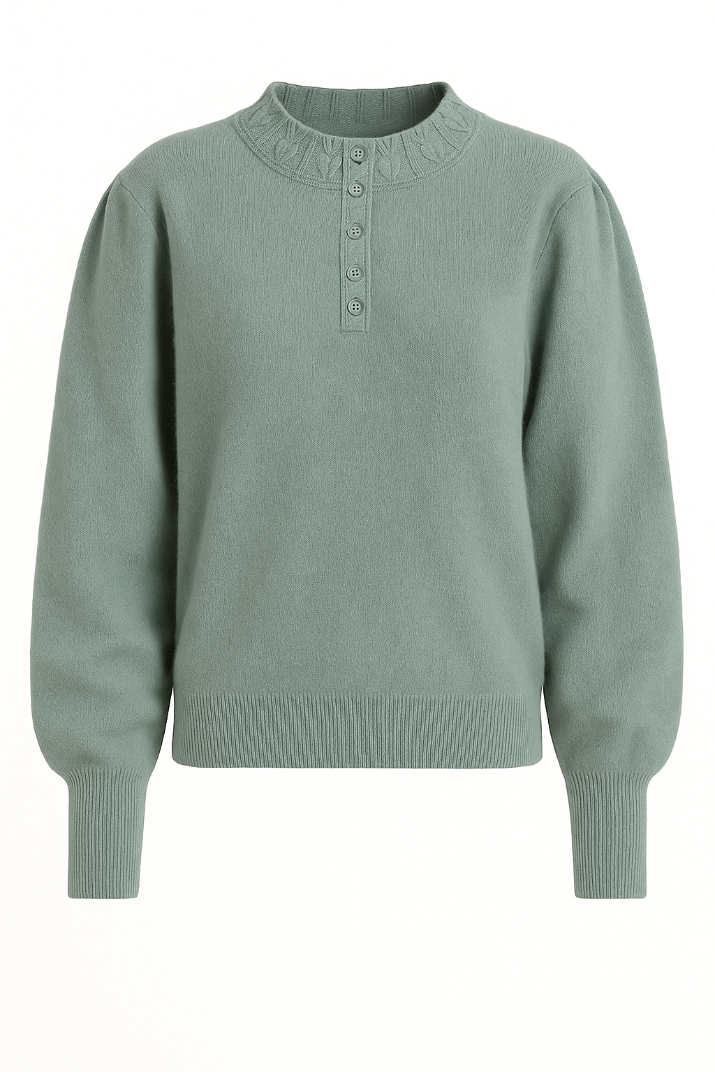 Mint angora jumper