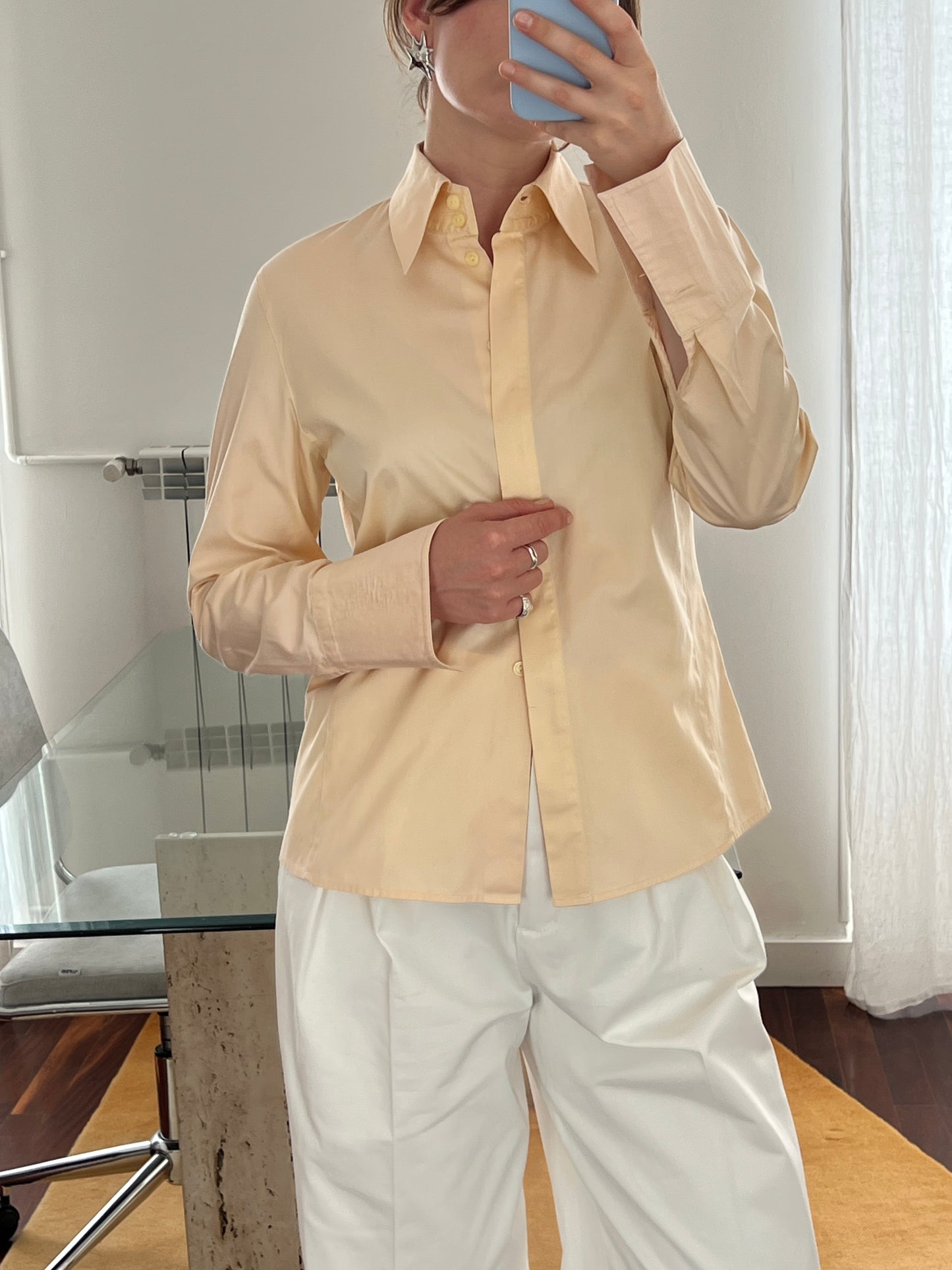 Peach blouse