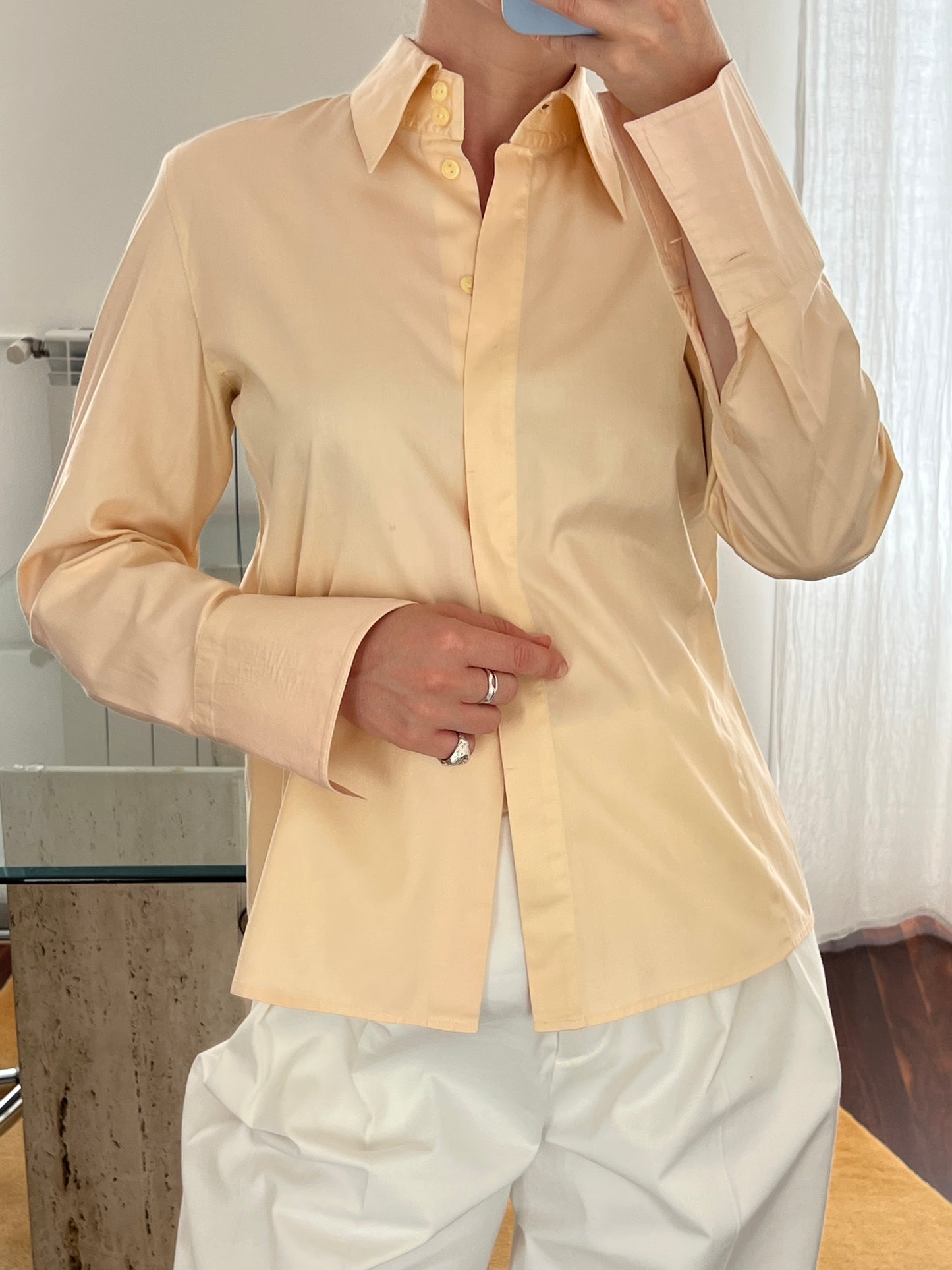 Peach blouse