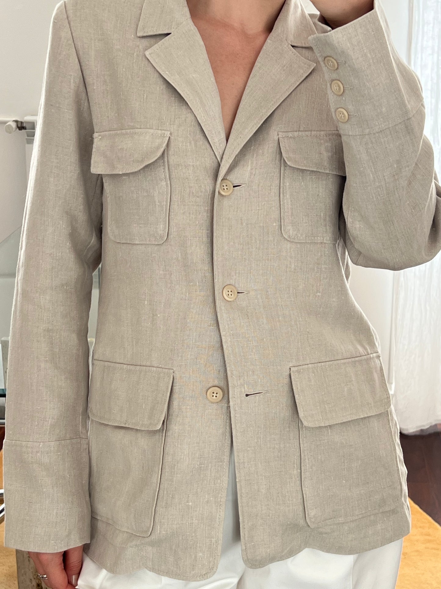 Safari linen blazer
