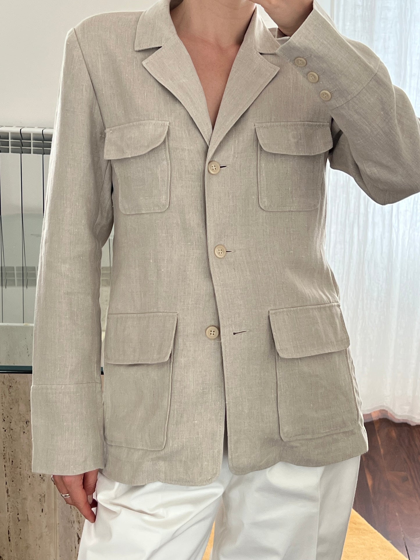 Safari linen blazer