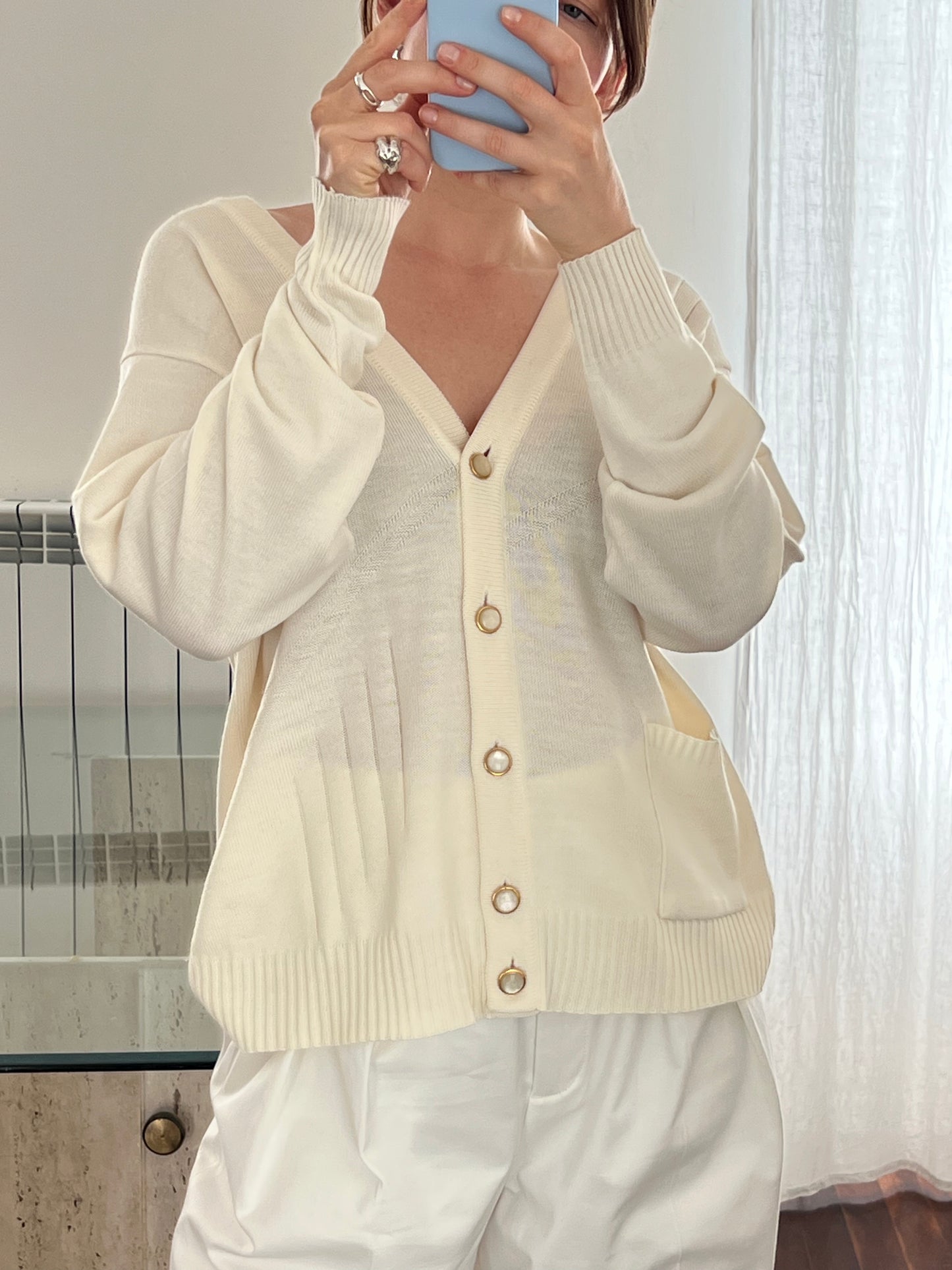 White Cardi