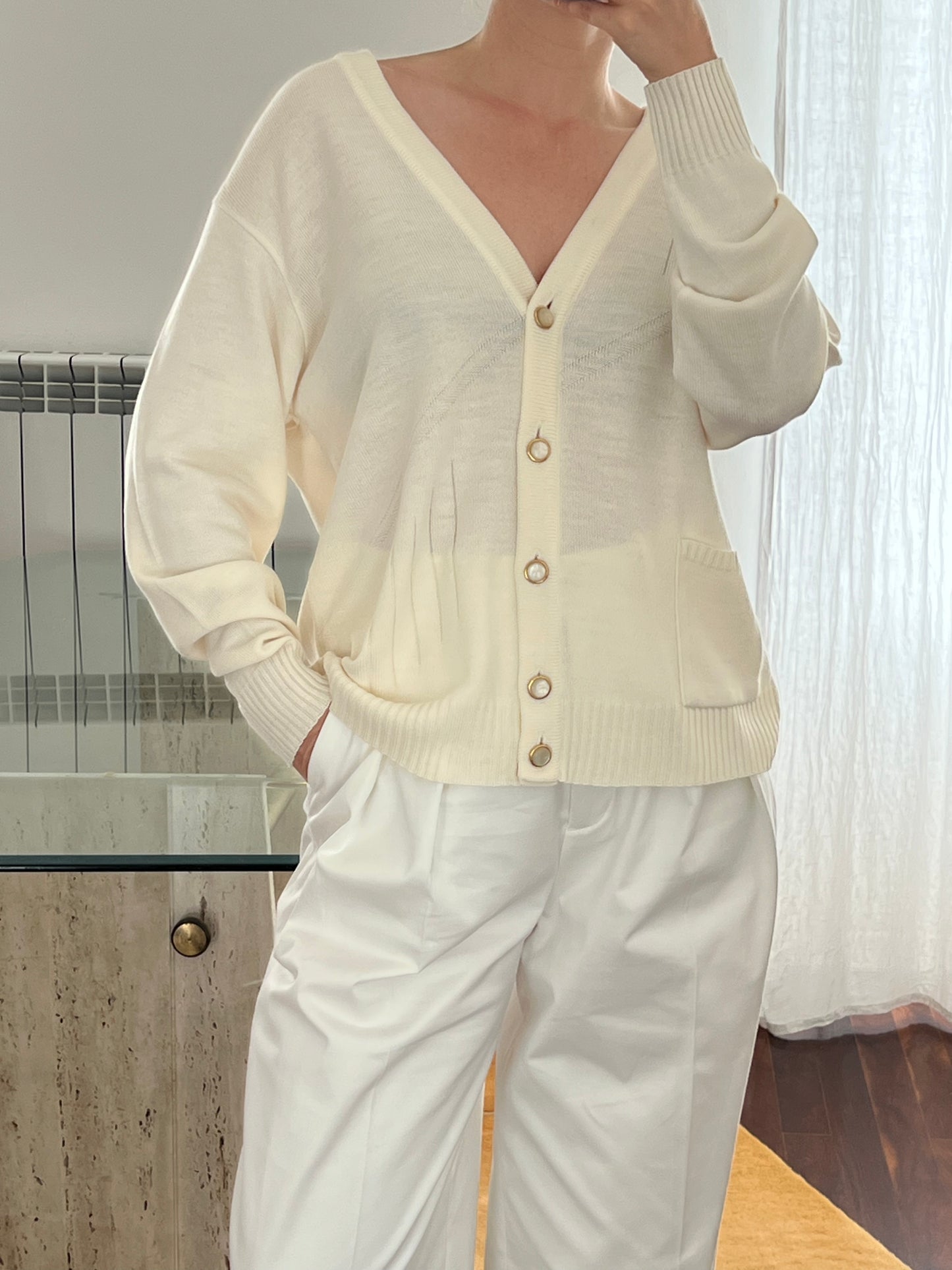 White Cardi