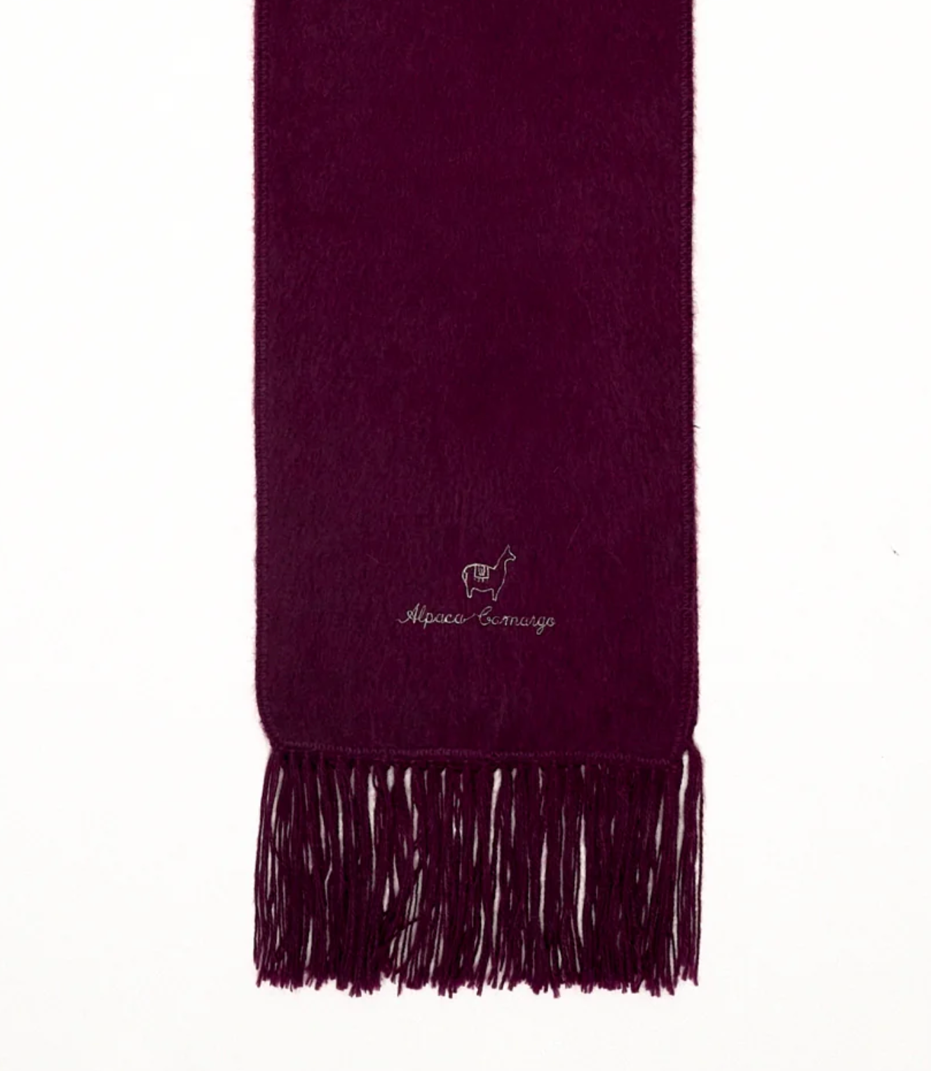 Bordeaux alpaca scarf
