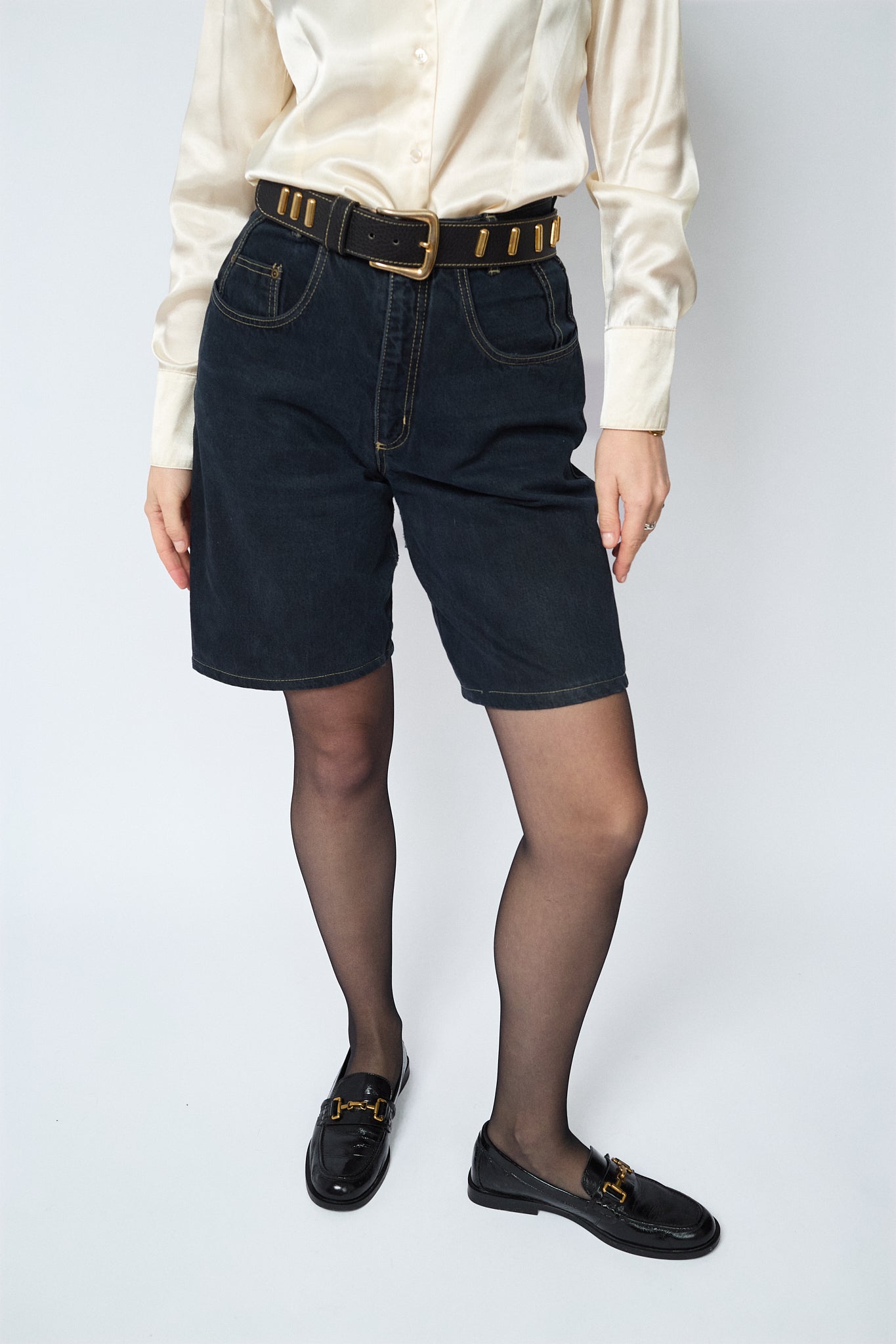 Denim shorts