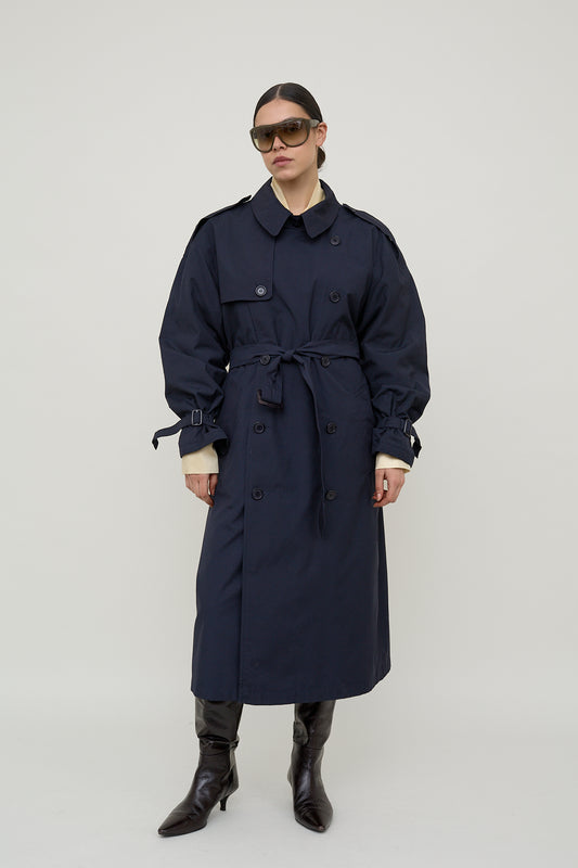 Navy atelier trench