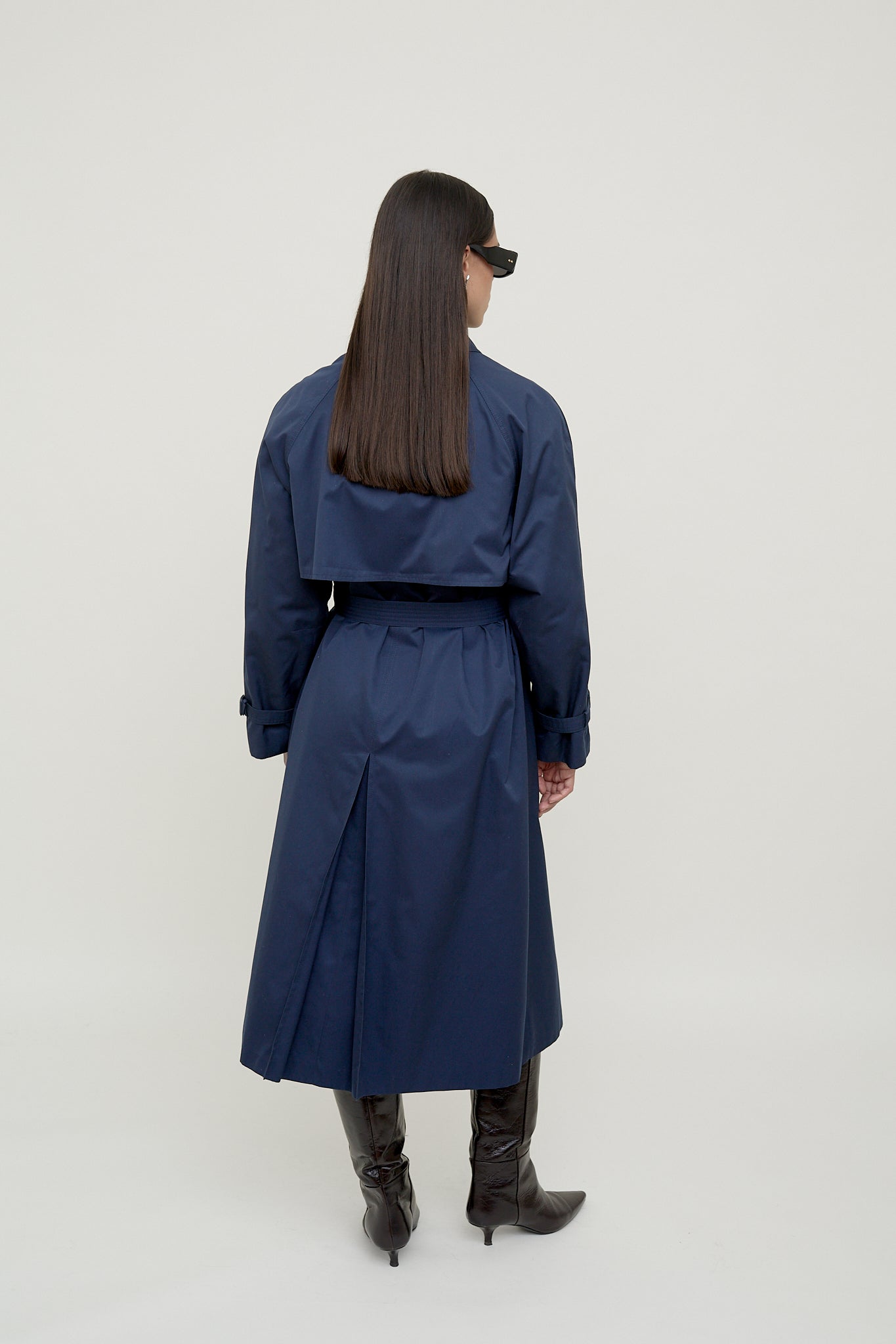 Classic blue trench