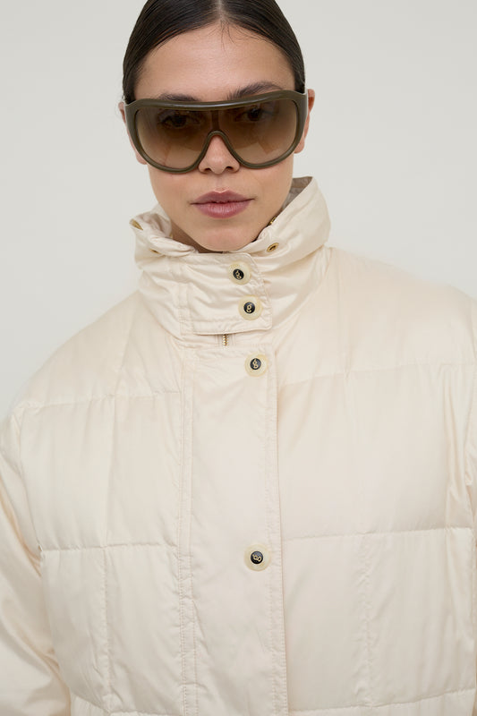 Cream luxury Down coat