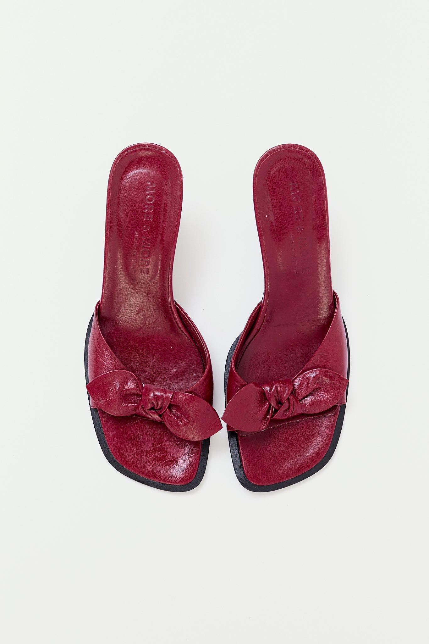 Vintage leather mules