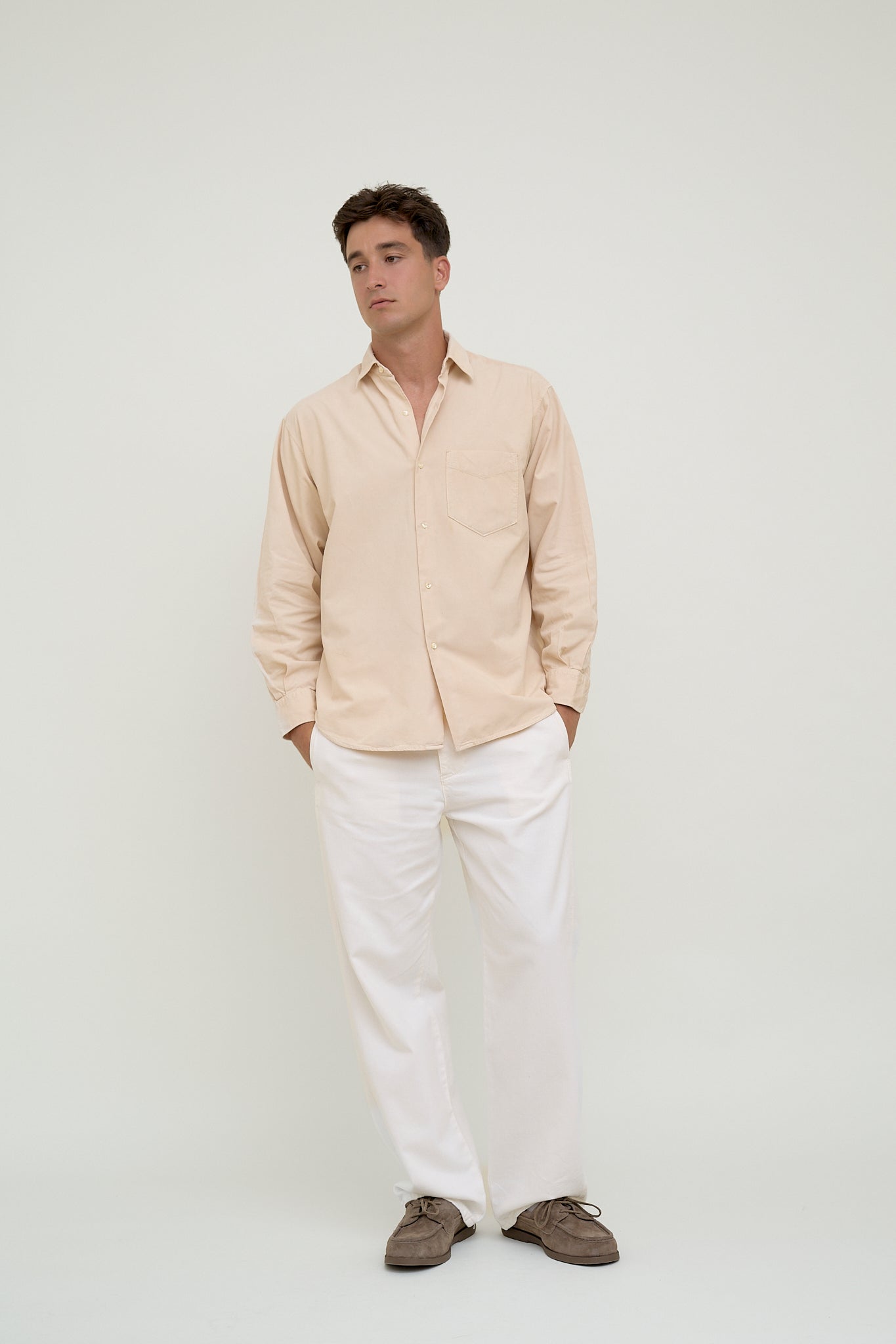 Cream corduroy shirt
