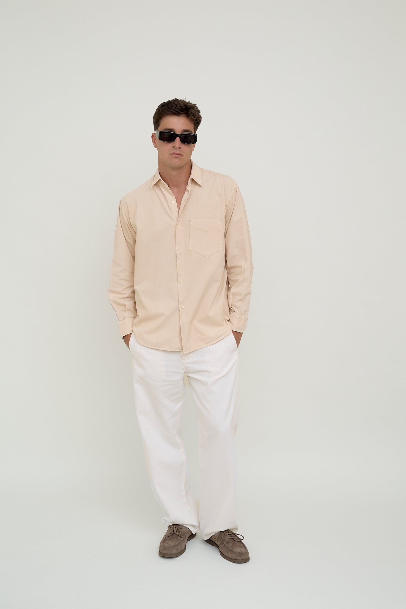 Cream corduroy shirt