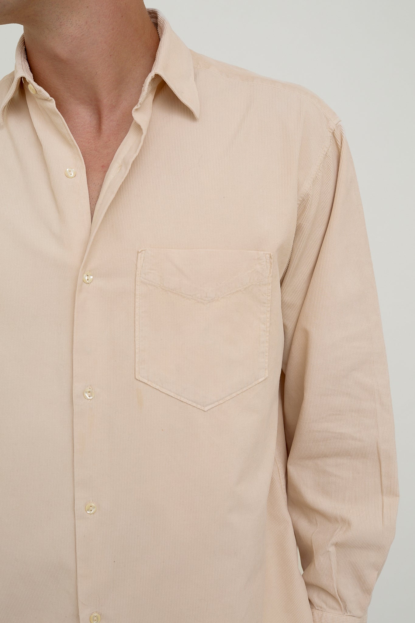 Cream corduroy shirt