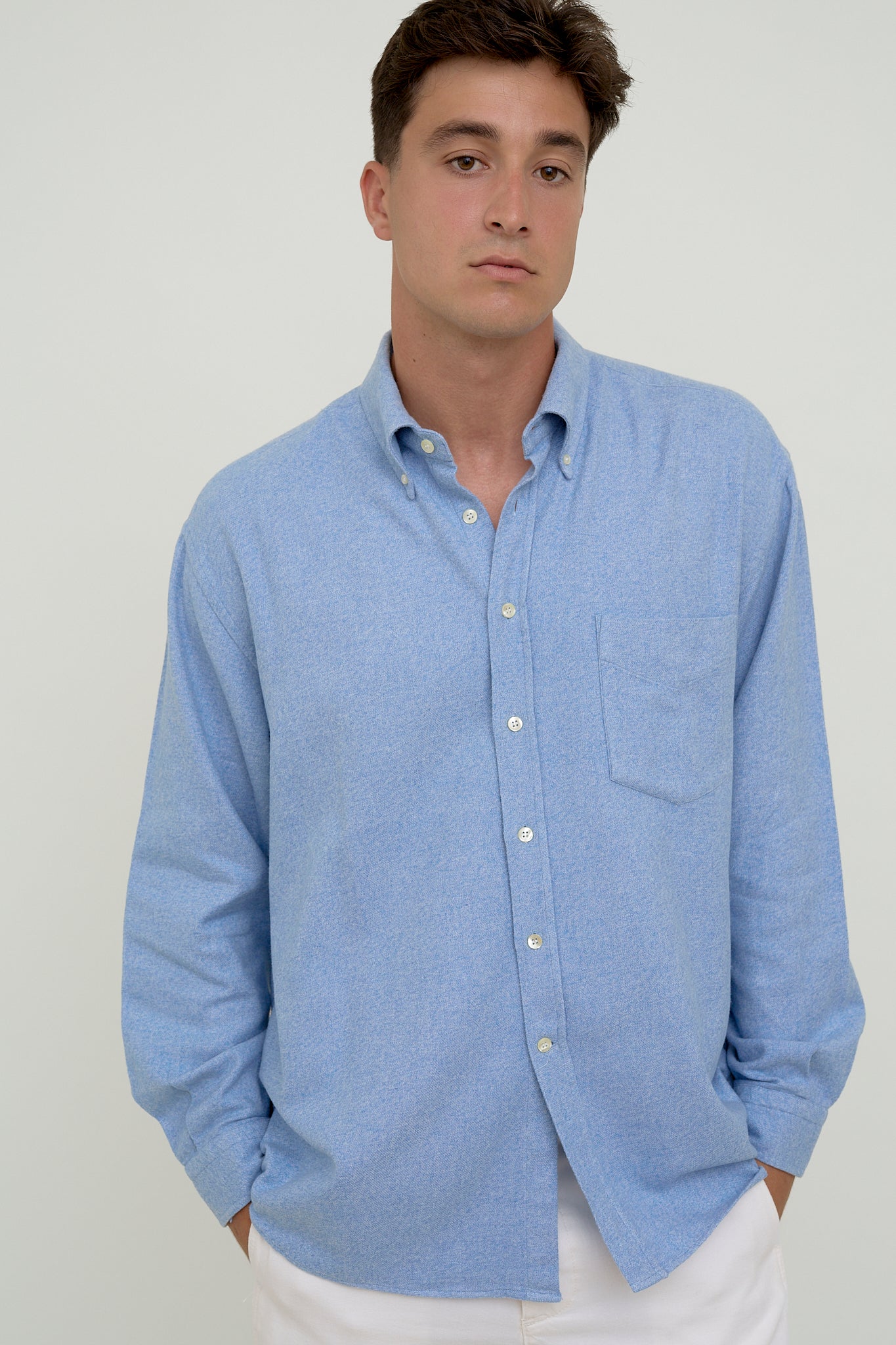 Blue flannel shirt