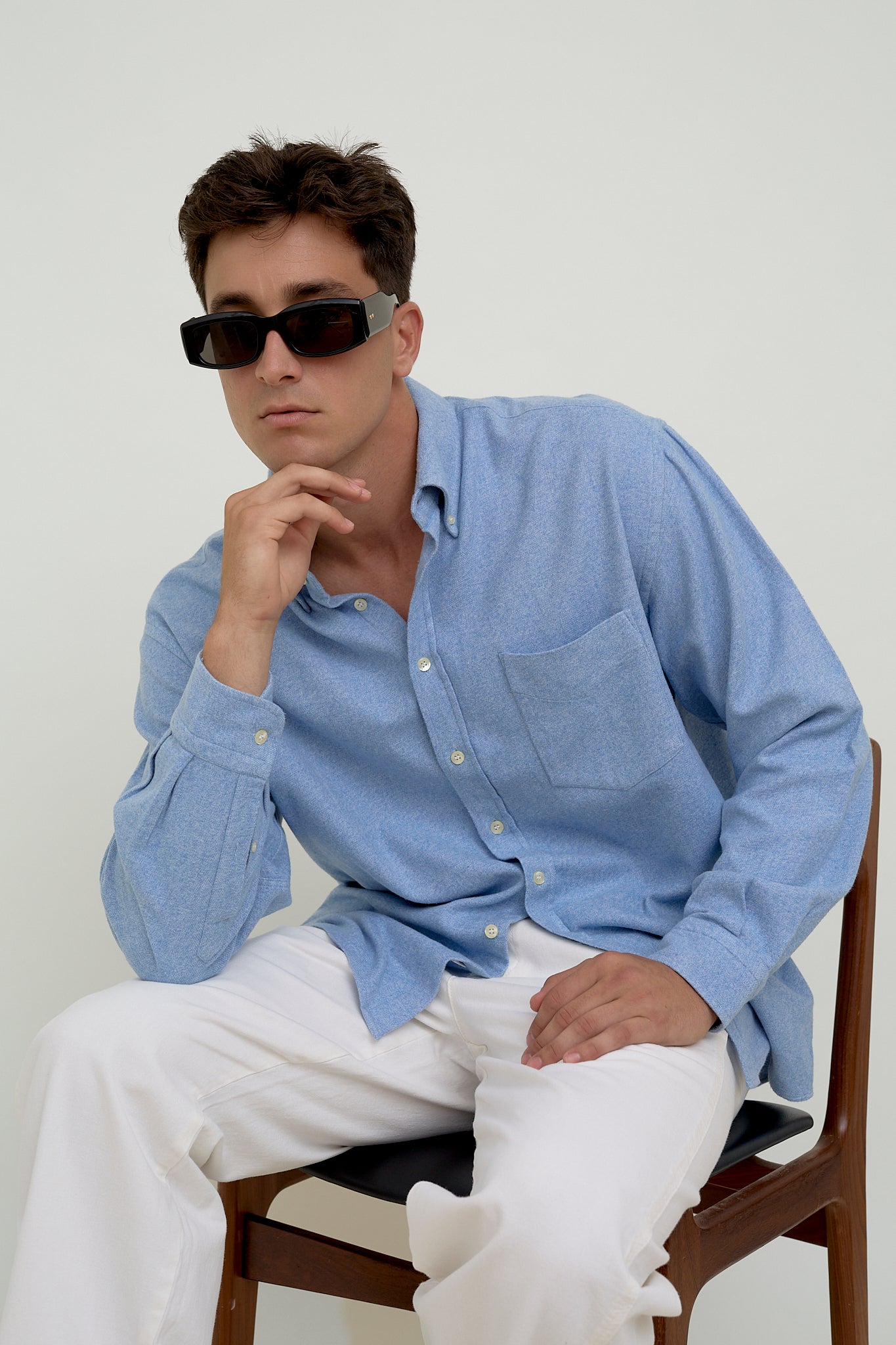 Blue flannel shirt