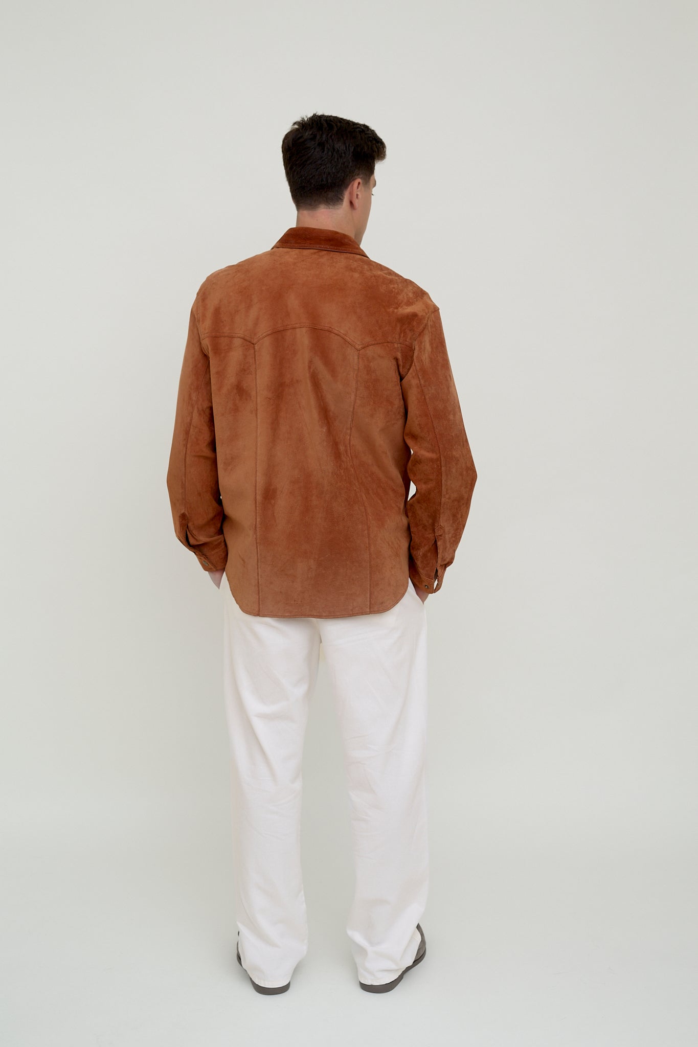 Men's suede shirt