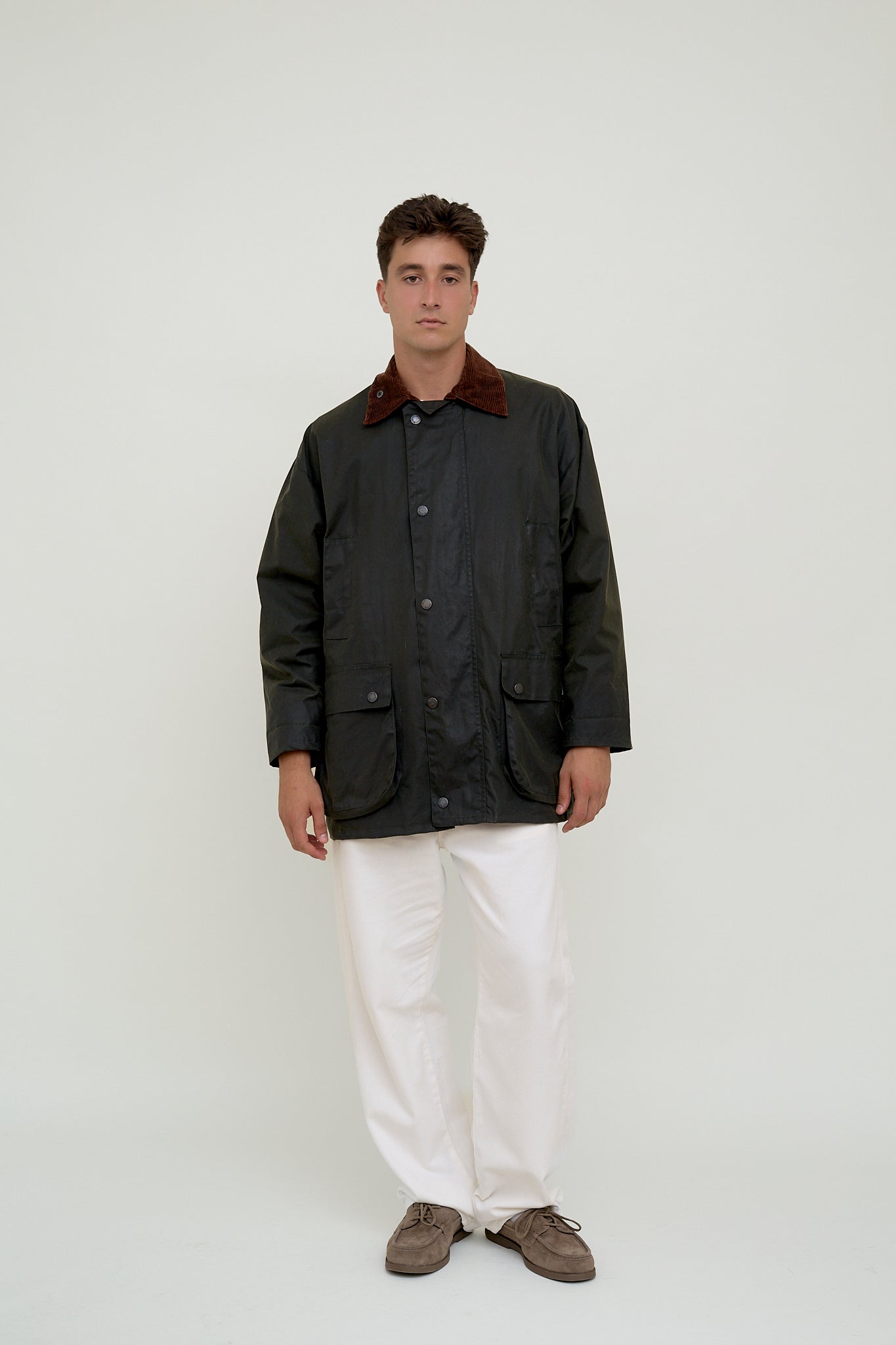 Waxed rainjacket