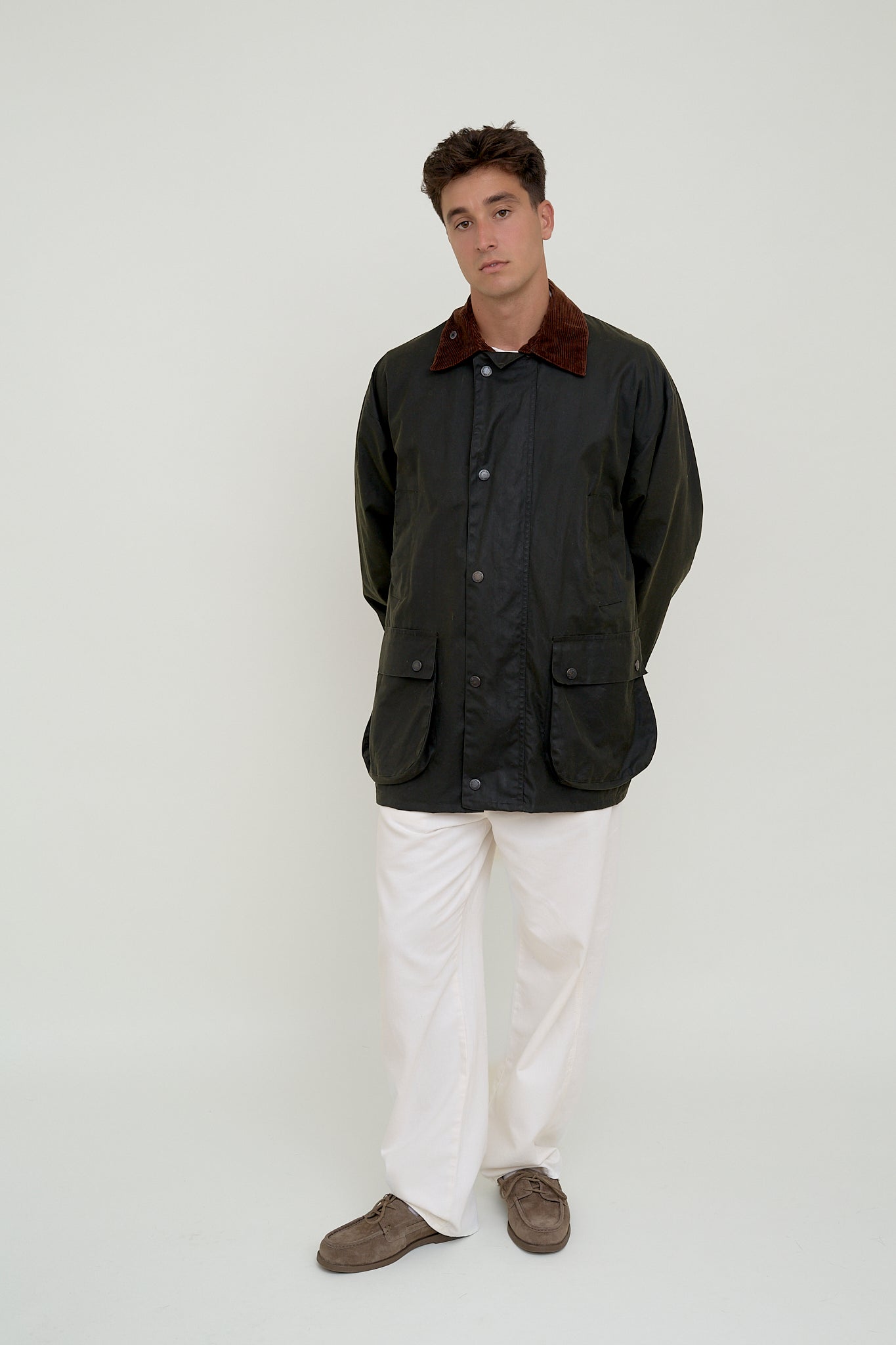 Waxed rainjacket