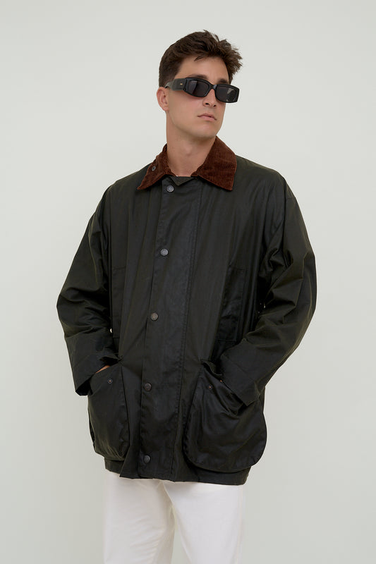 Waxed rainjacket