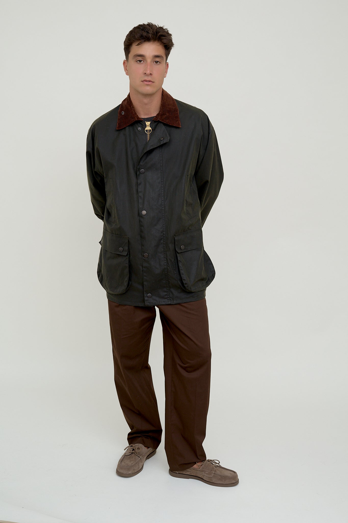 Waxed rainjacket