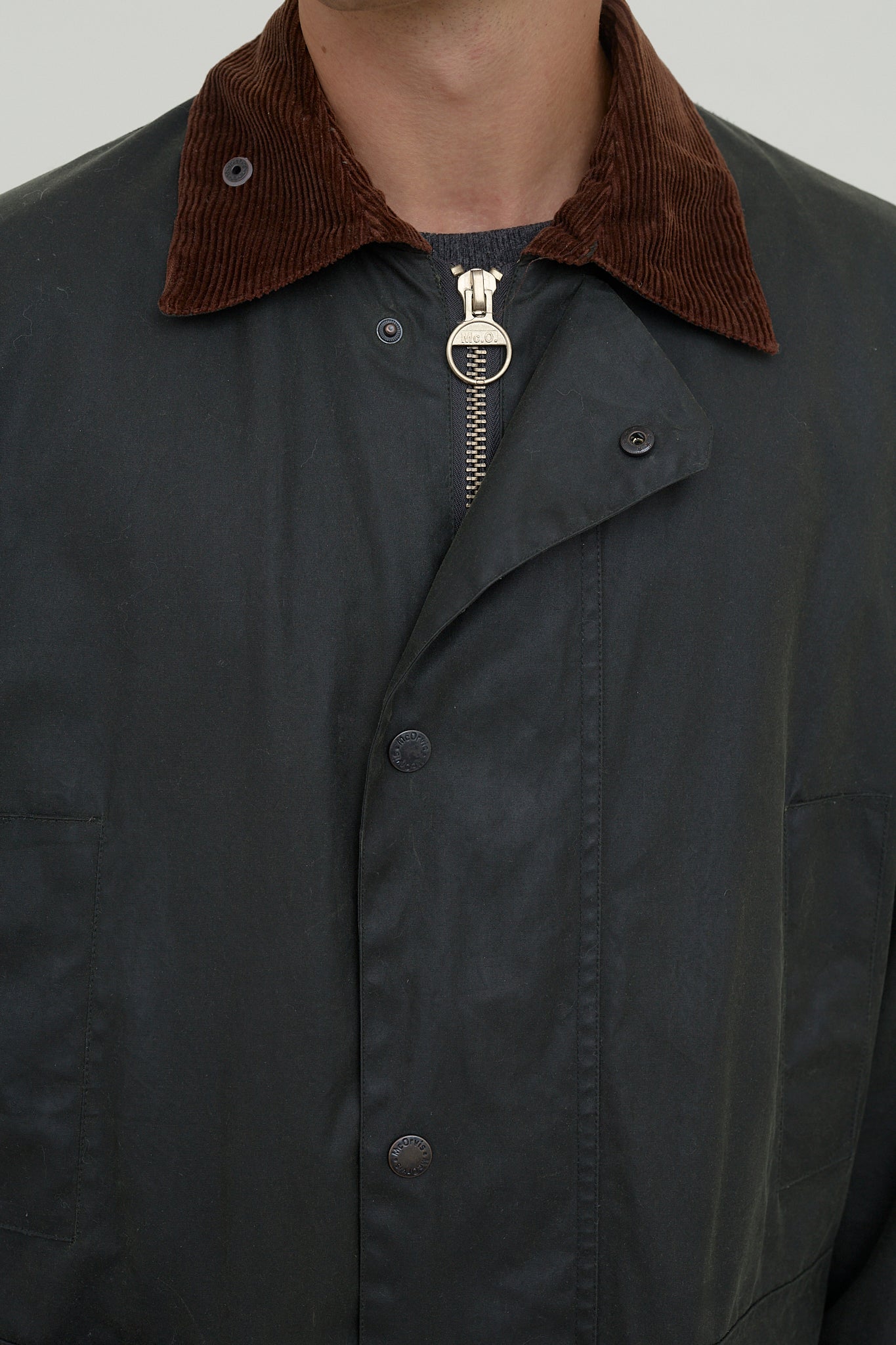 Waxed rainjacket