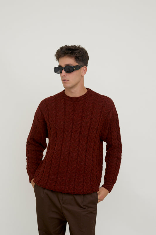 Burgundy jumper