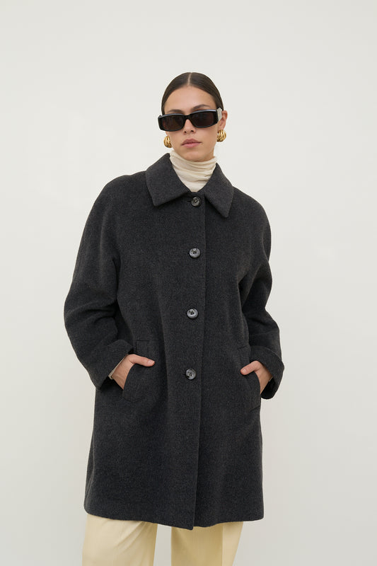 Short vintage wool coat