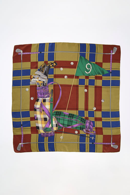 Silk scarf golf