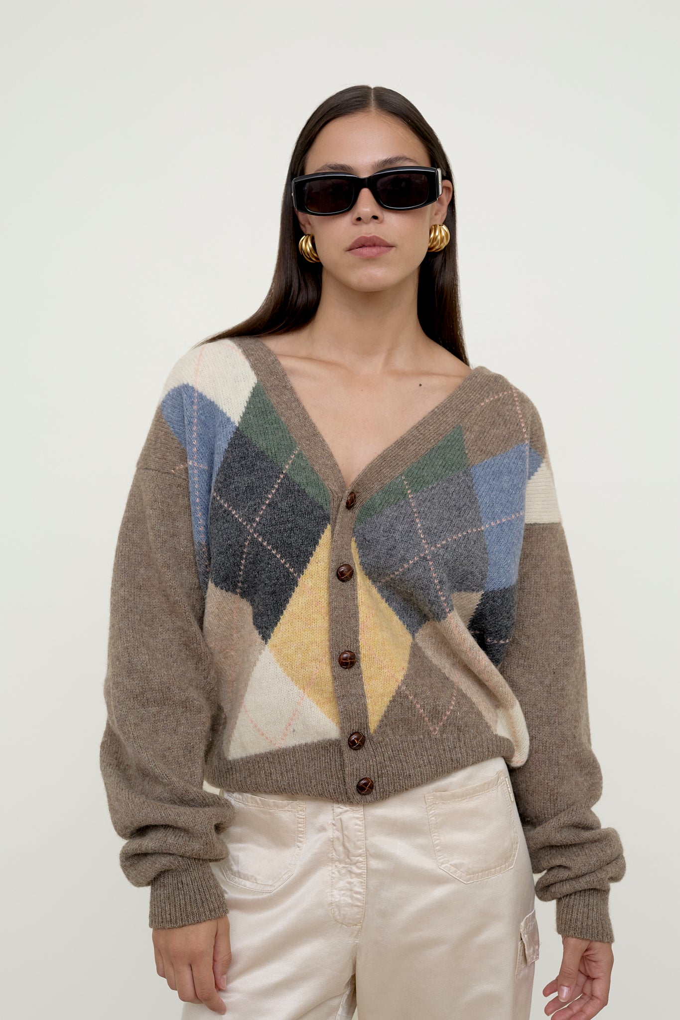Vintage Argyle cardigan