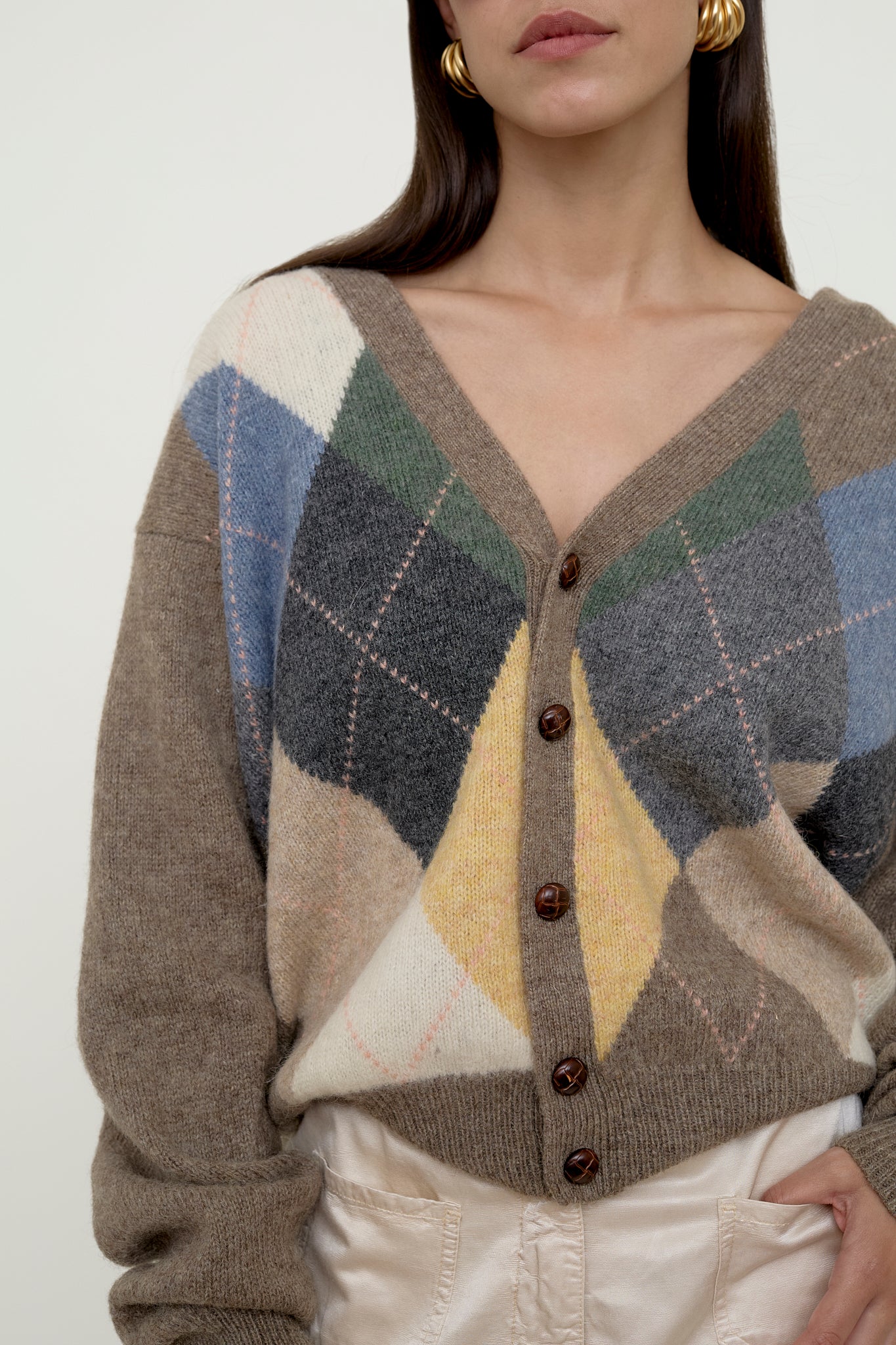 Vintage Argyle cardigan