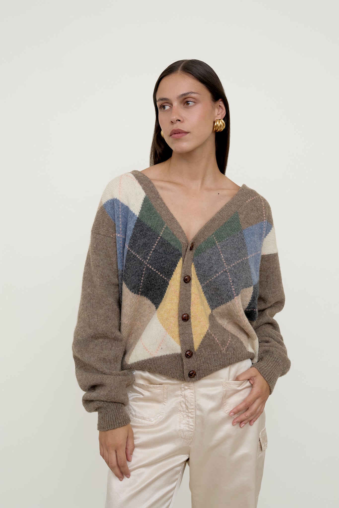 Vintage Argyle cardigan