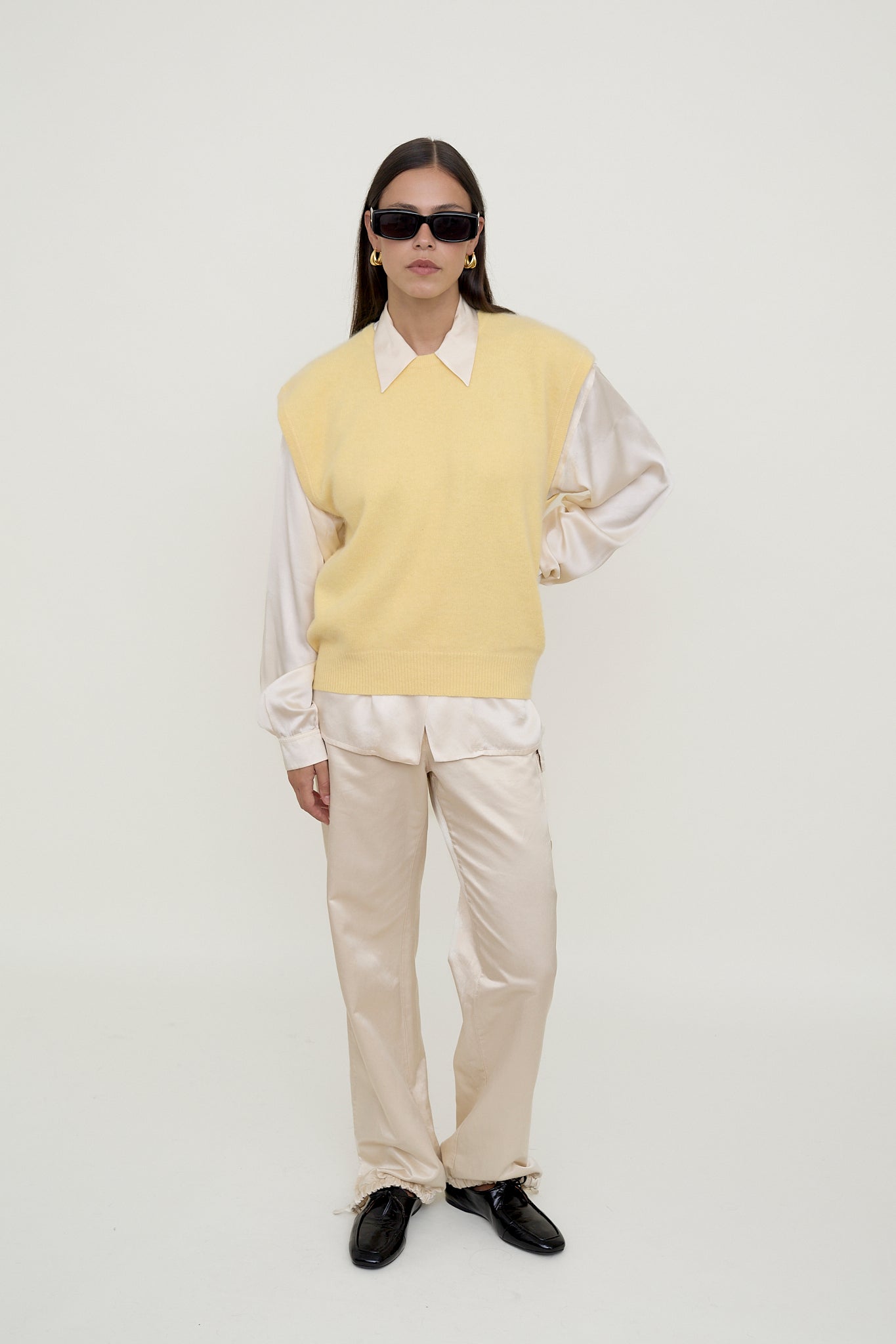Yellow Angora vest
