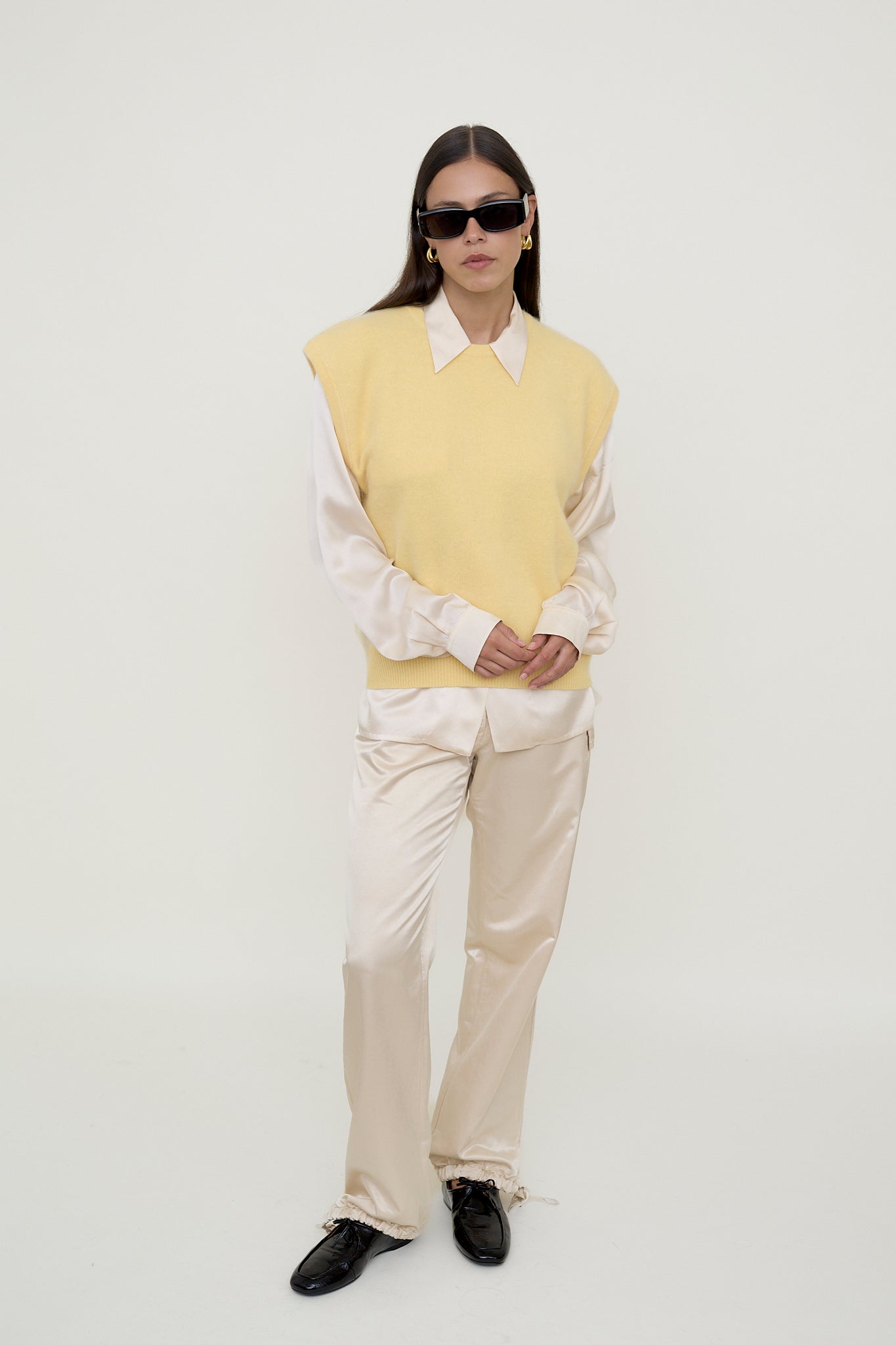 Yellow Angora vest