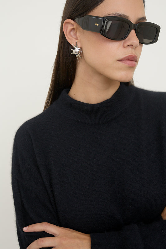 Fluffy turtleneck jumper