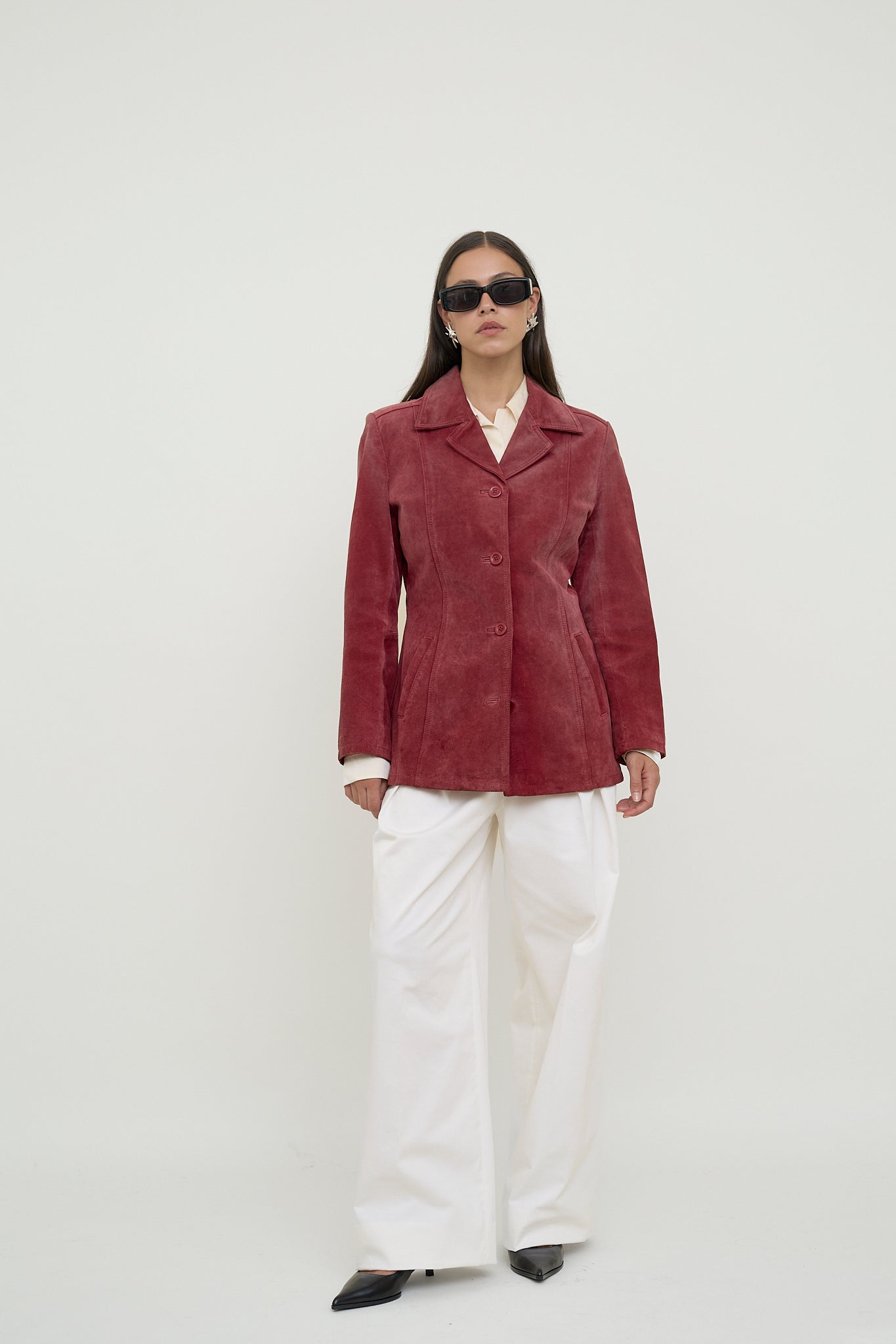 Red suede jacket