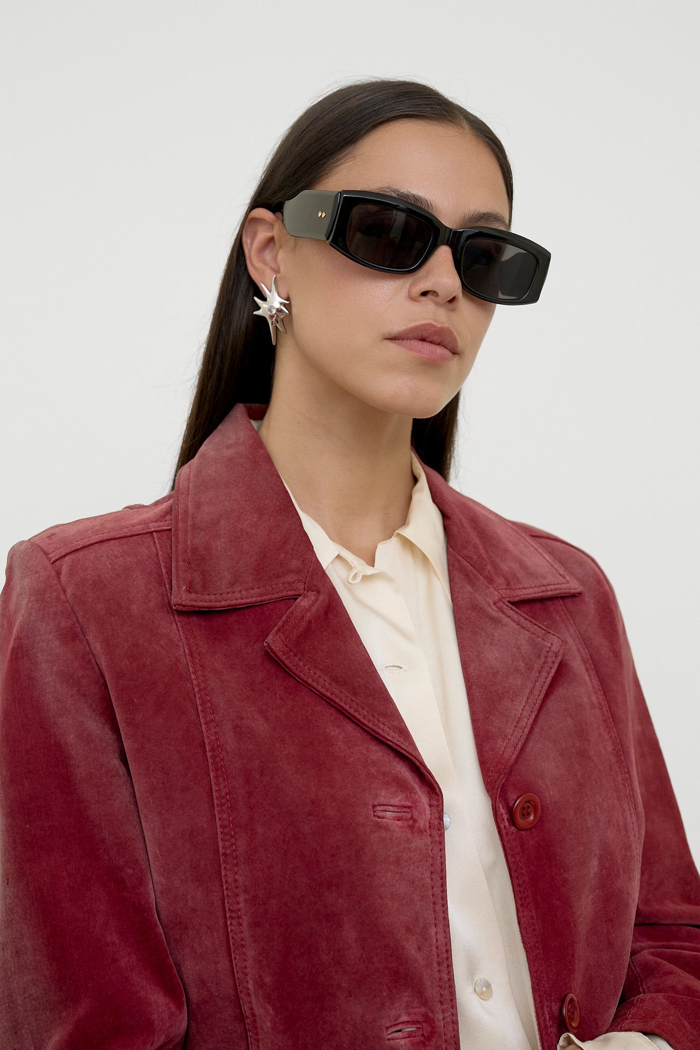 Red suede jacket
