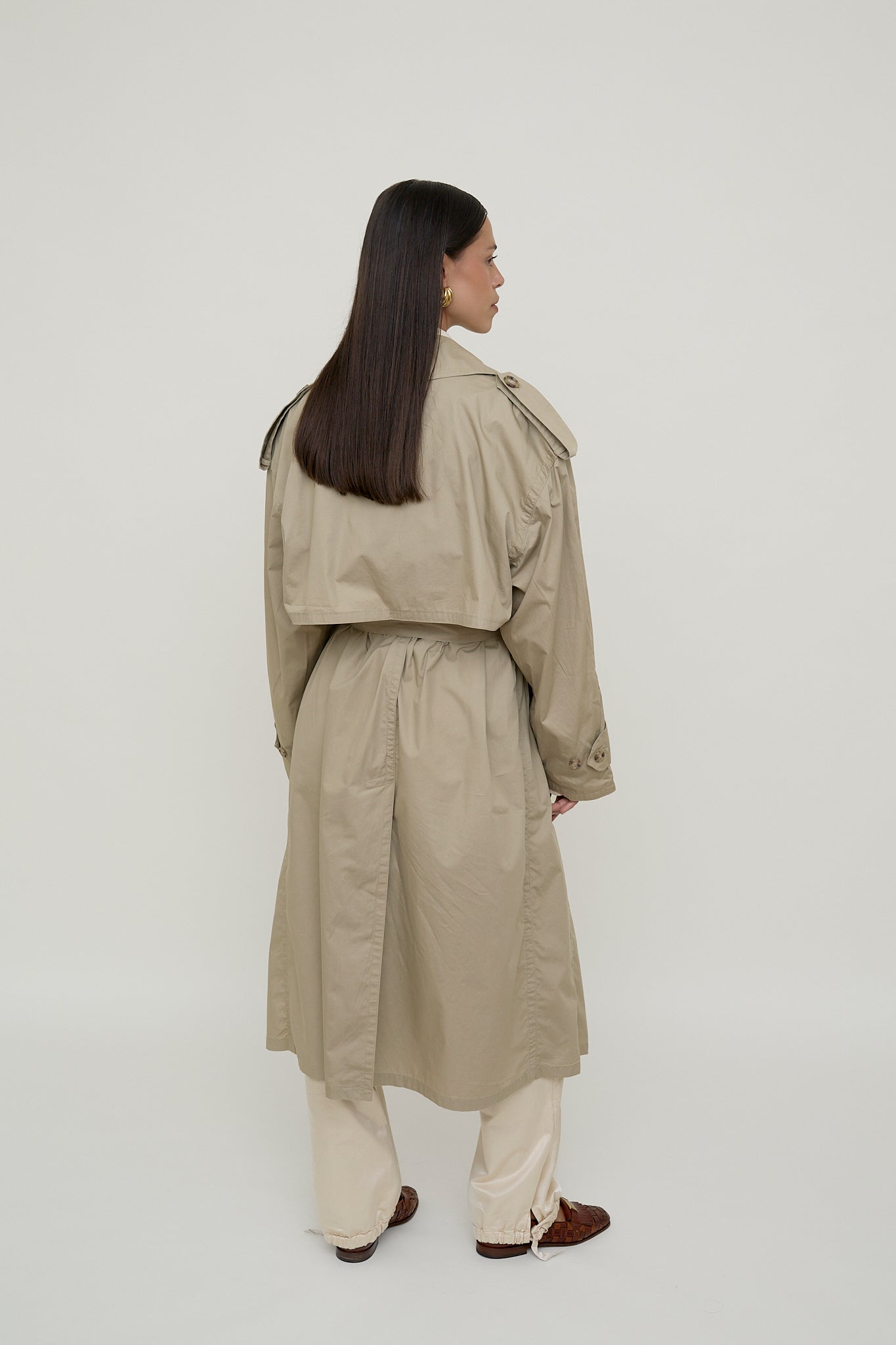 Light beige classic trench