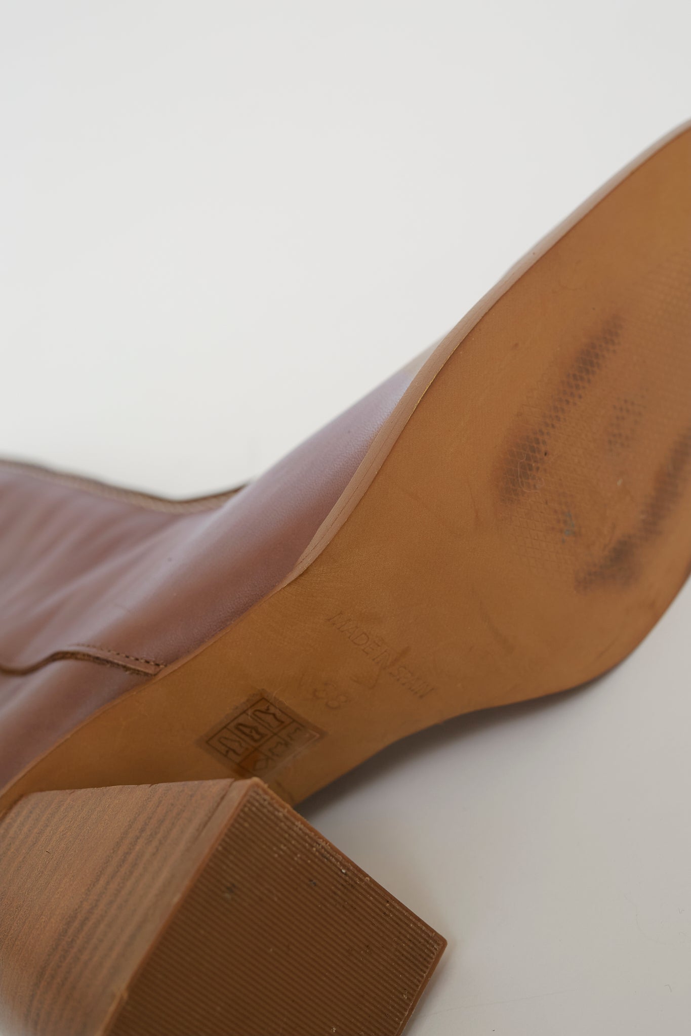 Leather boots size 38