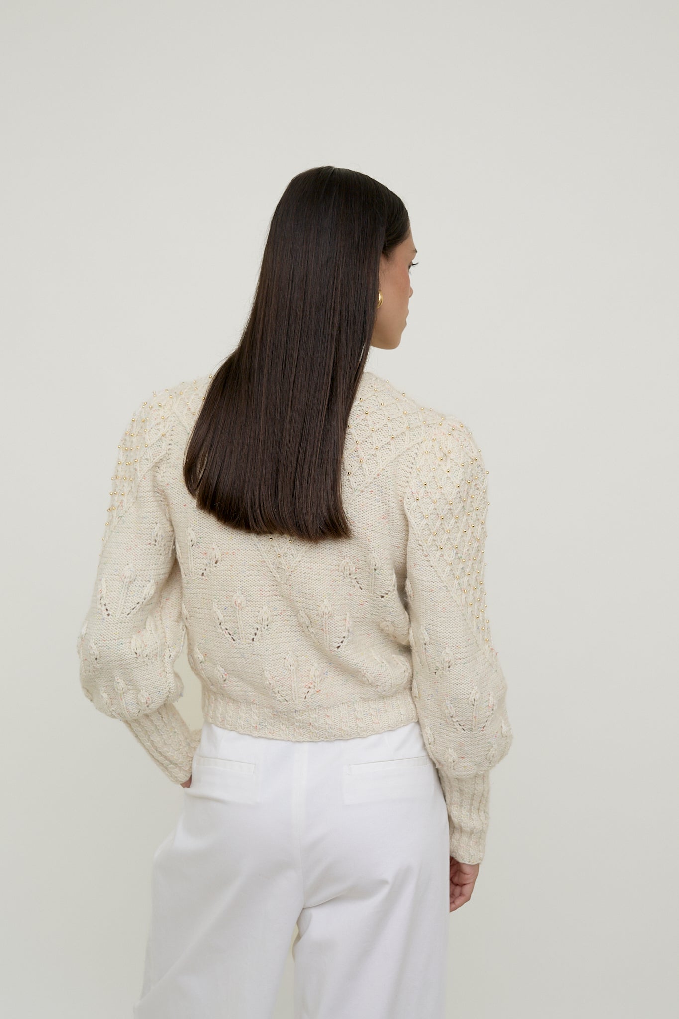 Austrian style white cardi