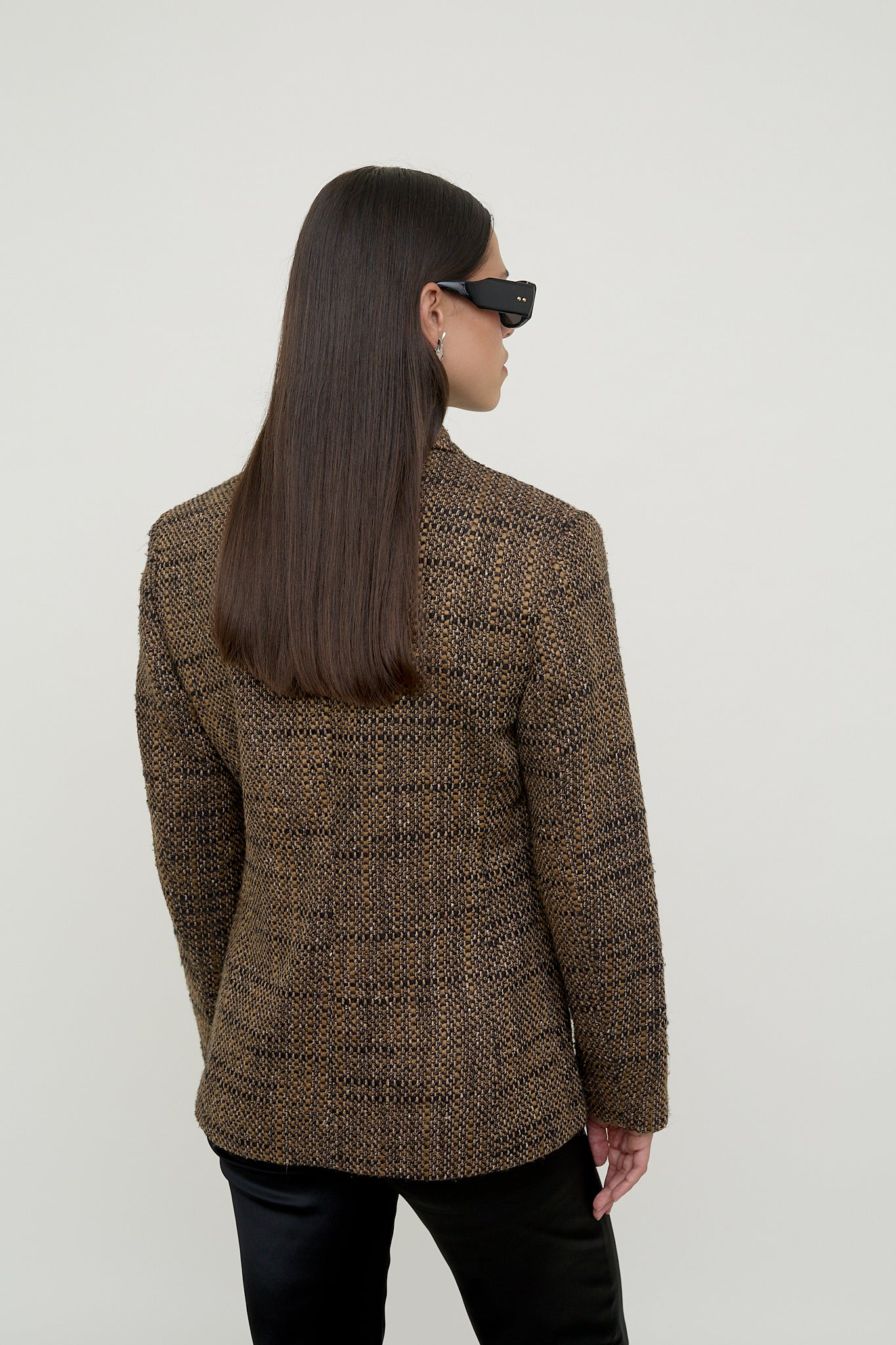 Vintage tweed bouclé blazer