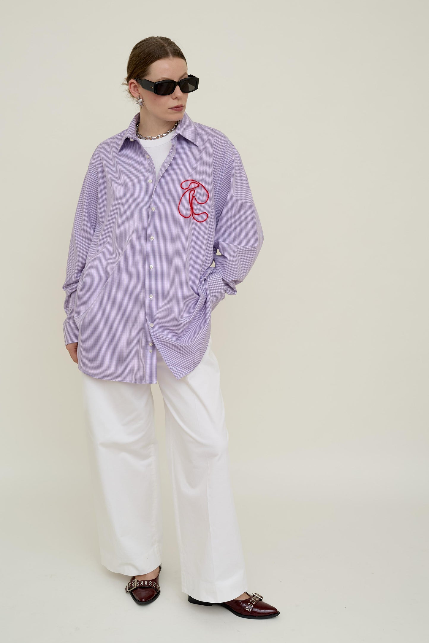 R-Collective checkered purple