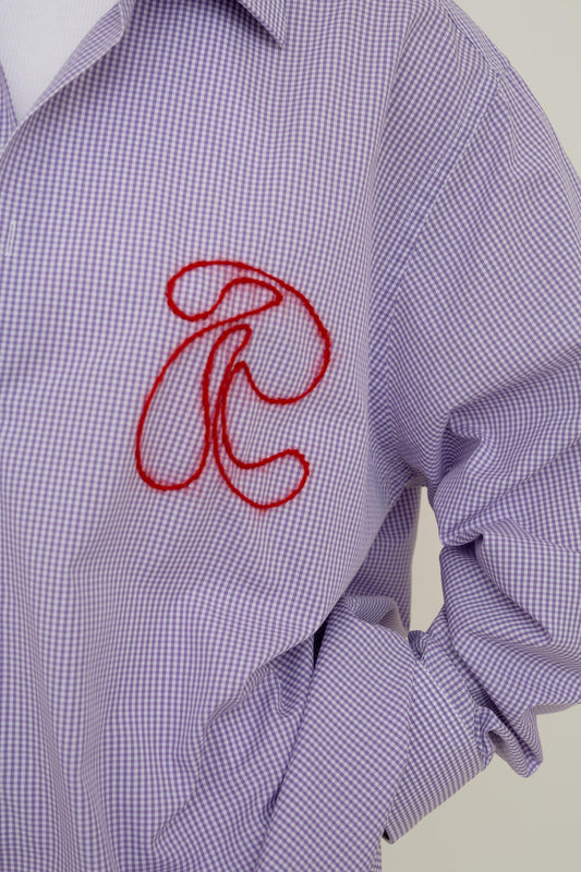 R-Collective checkered purple