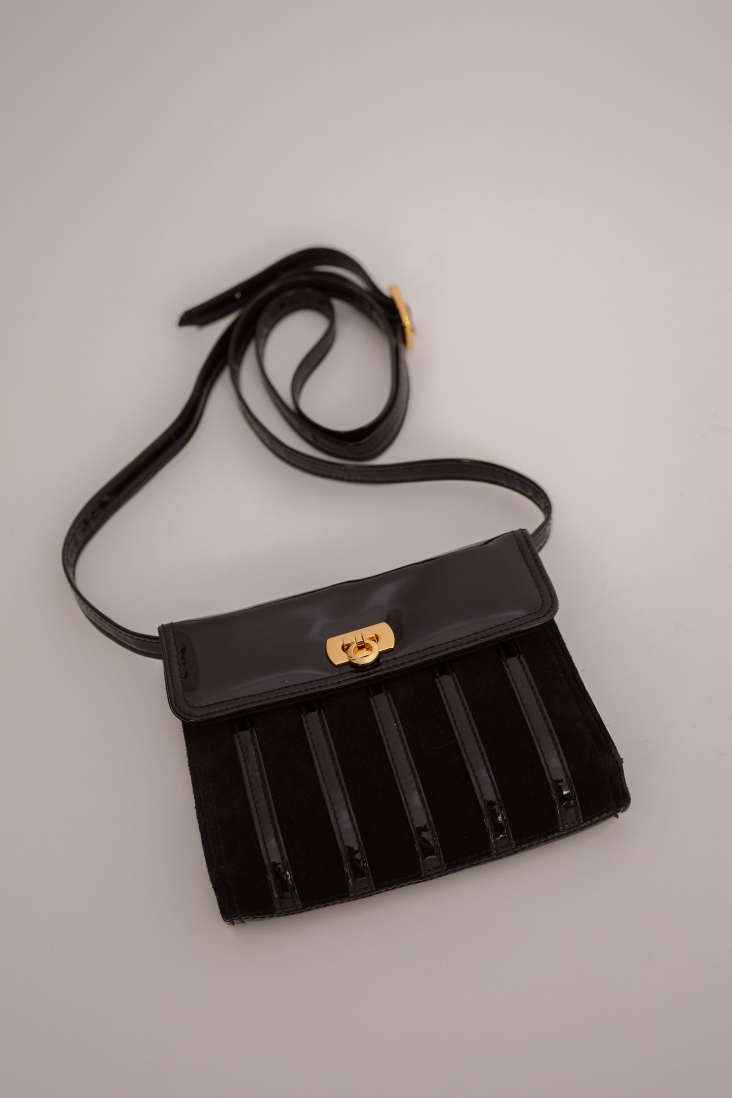 Patent leather mini bag
